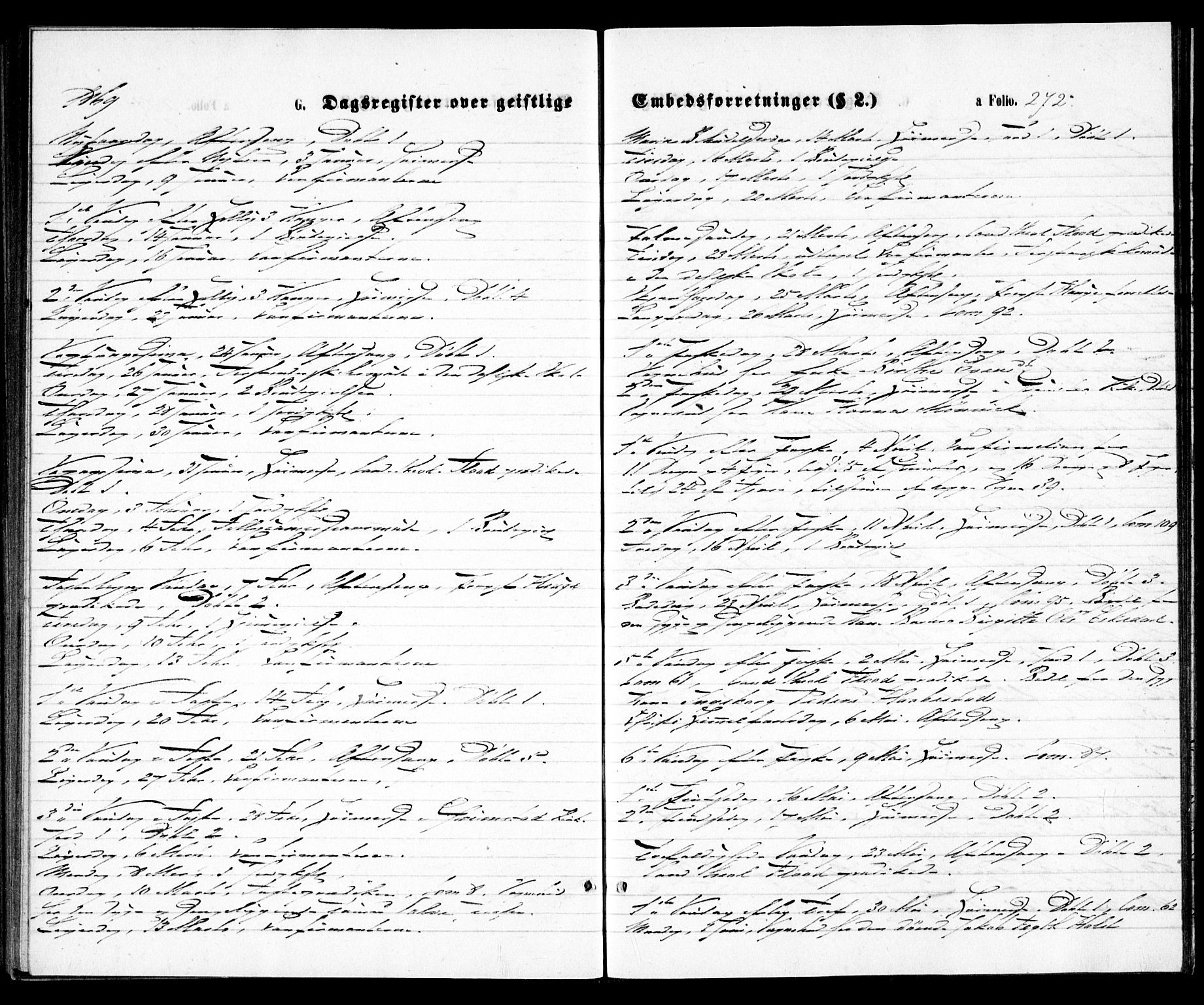 Grimstad sokneprestkontor, SAK/1111-0017/F/Fa/L0002: Parish register (official) no. A 1, 1869-1881, p. 272