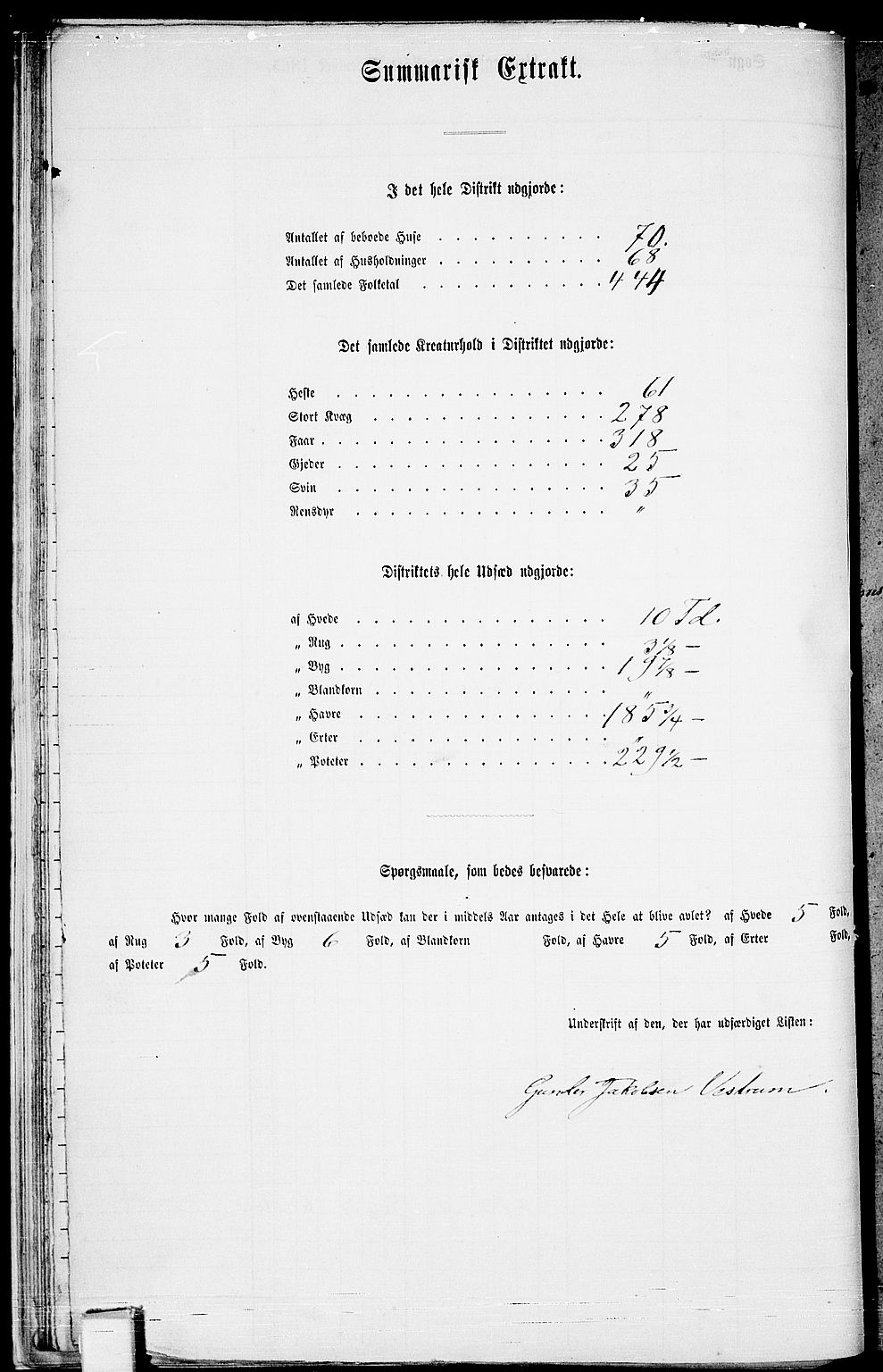 RA, 1865 census for Brunlanes, 1865, p. 27