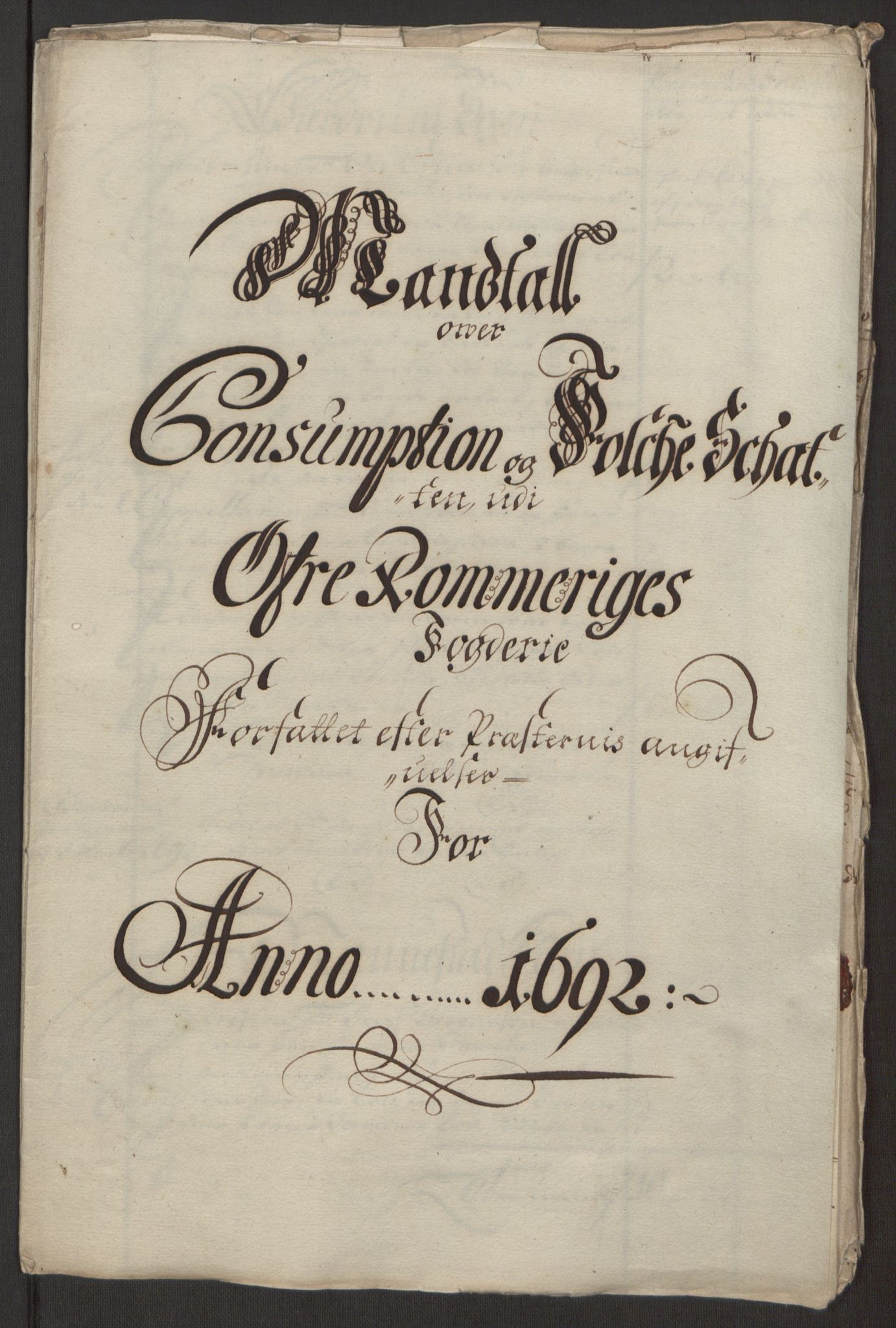 Rentekammeret inntil 1814, Reviderte regnskaper, Fogderegnskap, AV/RA-EA-4092/R12/L0704: Fogderegnskap Øvre Romerike, 1692, p. 234