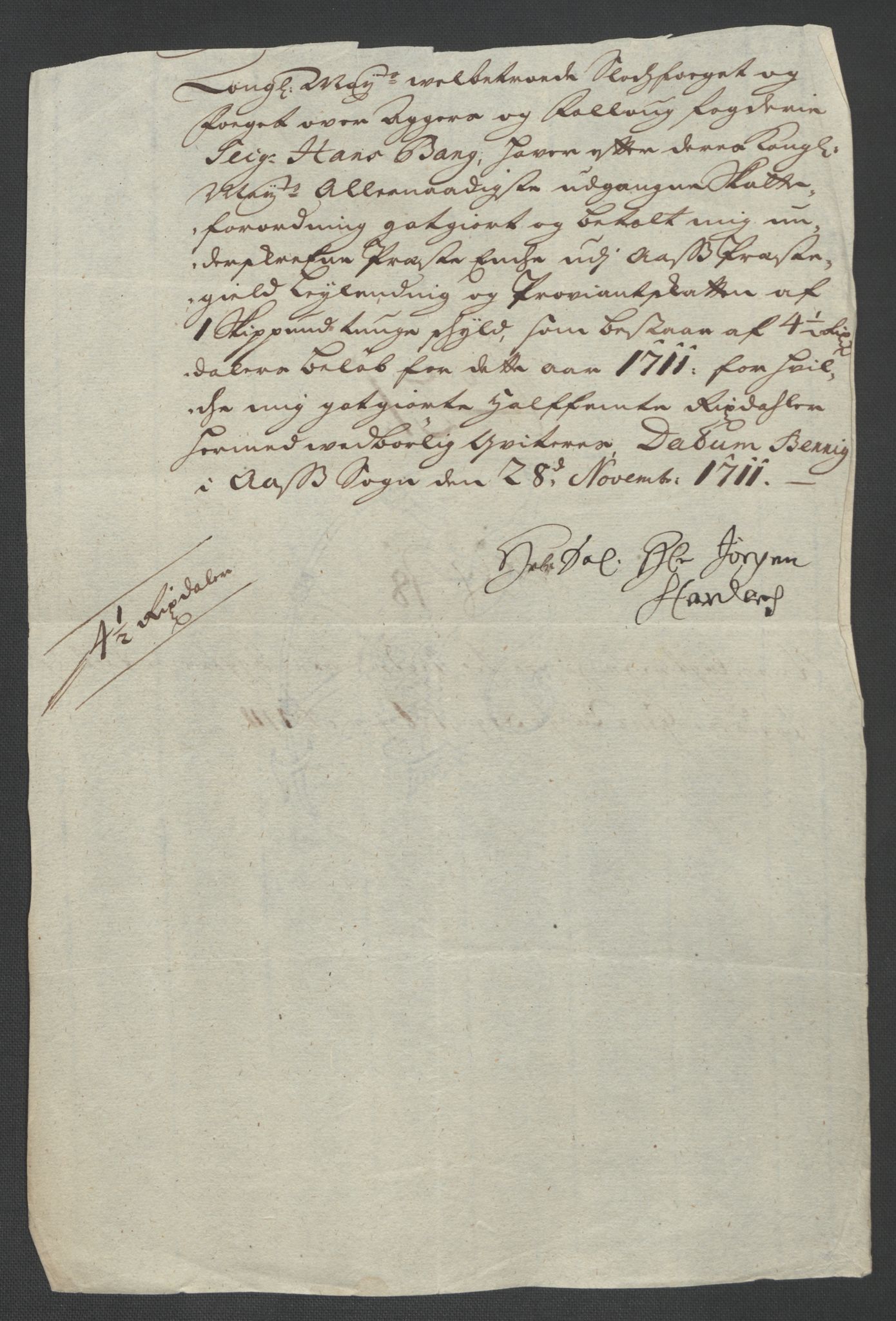 Rentekammeret inntil 1814, Reviderte regnskaper, Fogderegnskap, AV/RA-EA-4092/R10/L0448: Fogderegnskap Aker og Follo, 1710-1711, p. 333