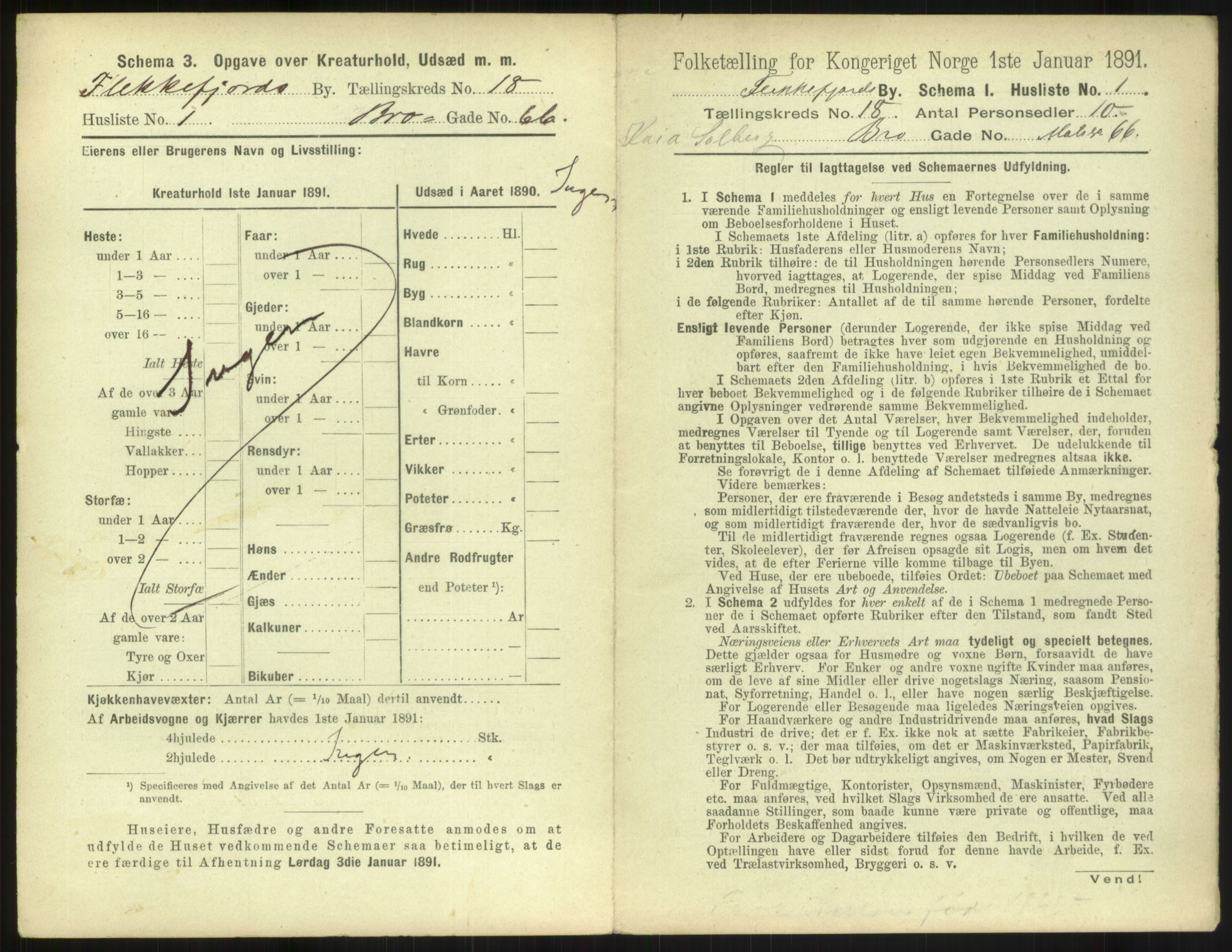 RA, 1891 census for 1004 Flekkefjord, 1891, p. 638