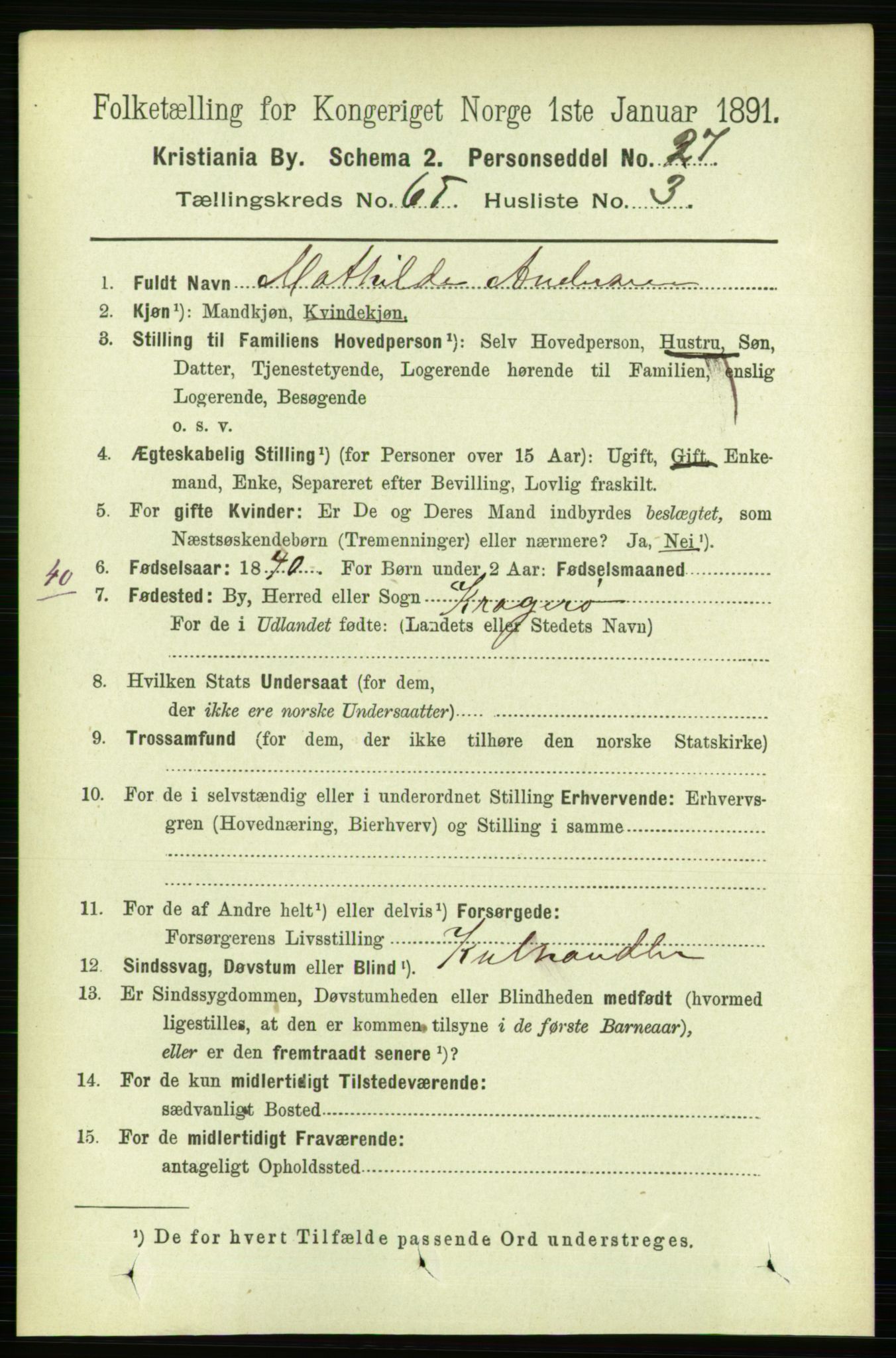 RA, 1891 census for 0301 Kristiania, 1891, p. 34928