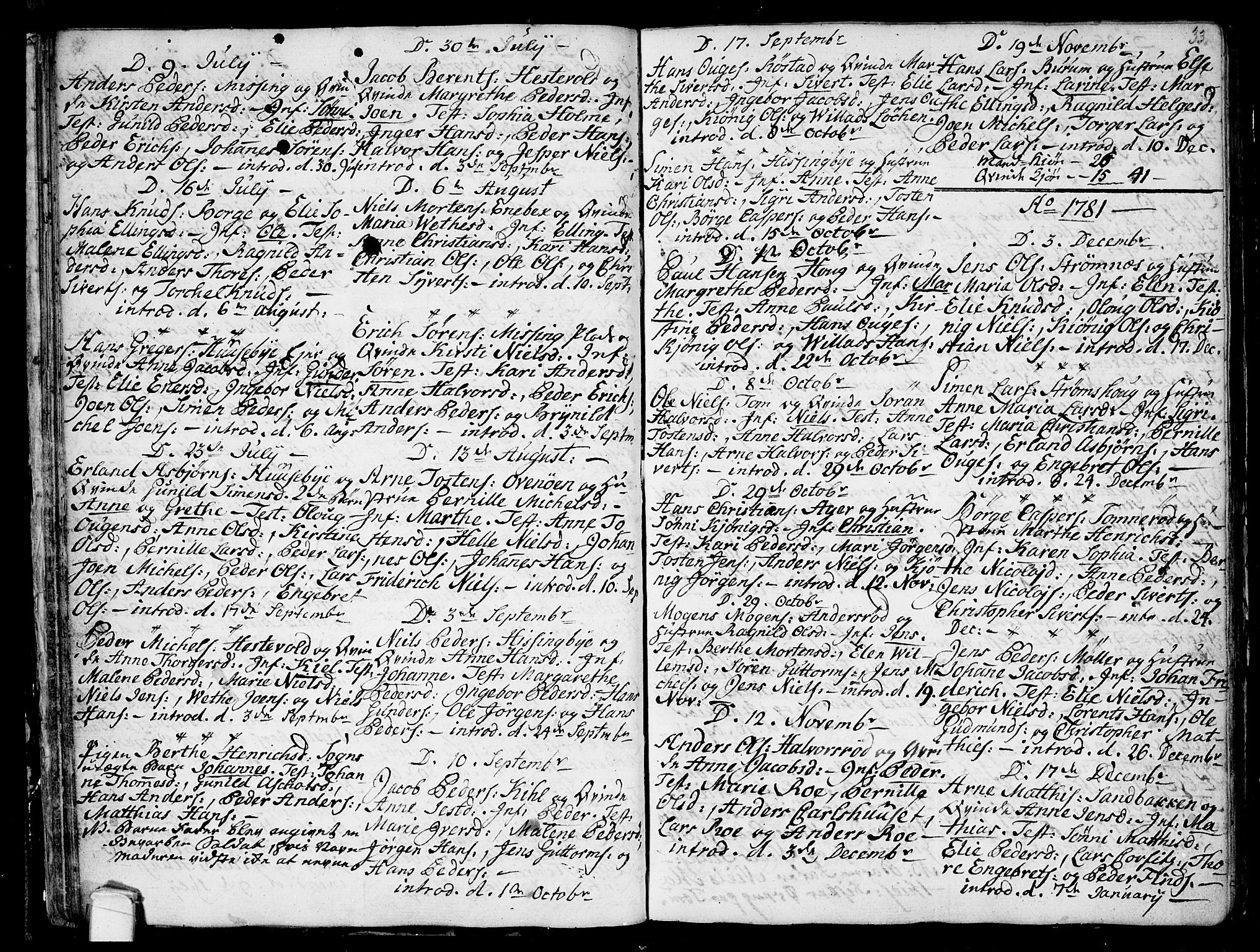 Råde prestekontor kirkebøker, AV/SAO-A-2009/F/Fa/L0002: Parish register (official) no. 2, 1762-1806, p. 33