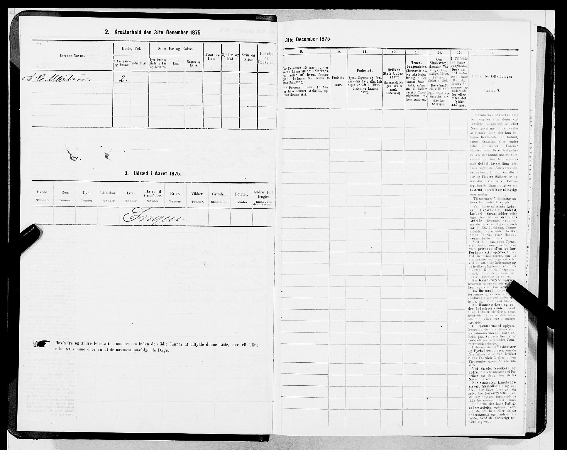 SAB, 1875 census for 1301 Bergen, 1875, p. 1545