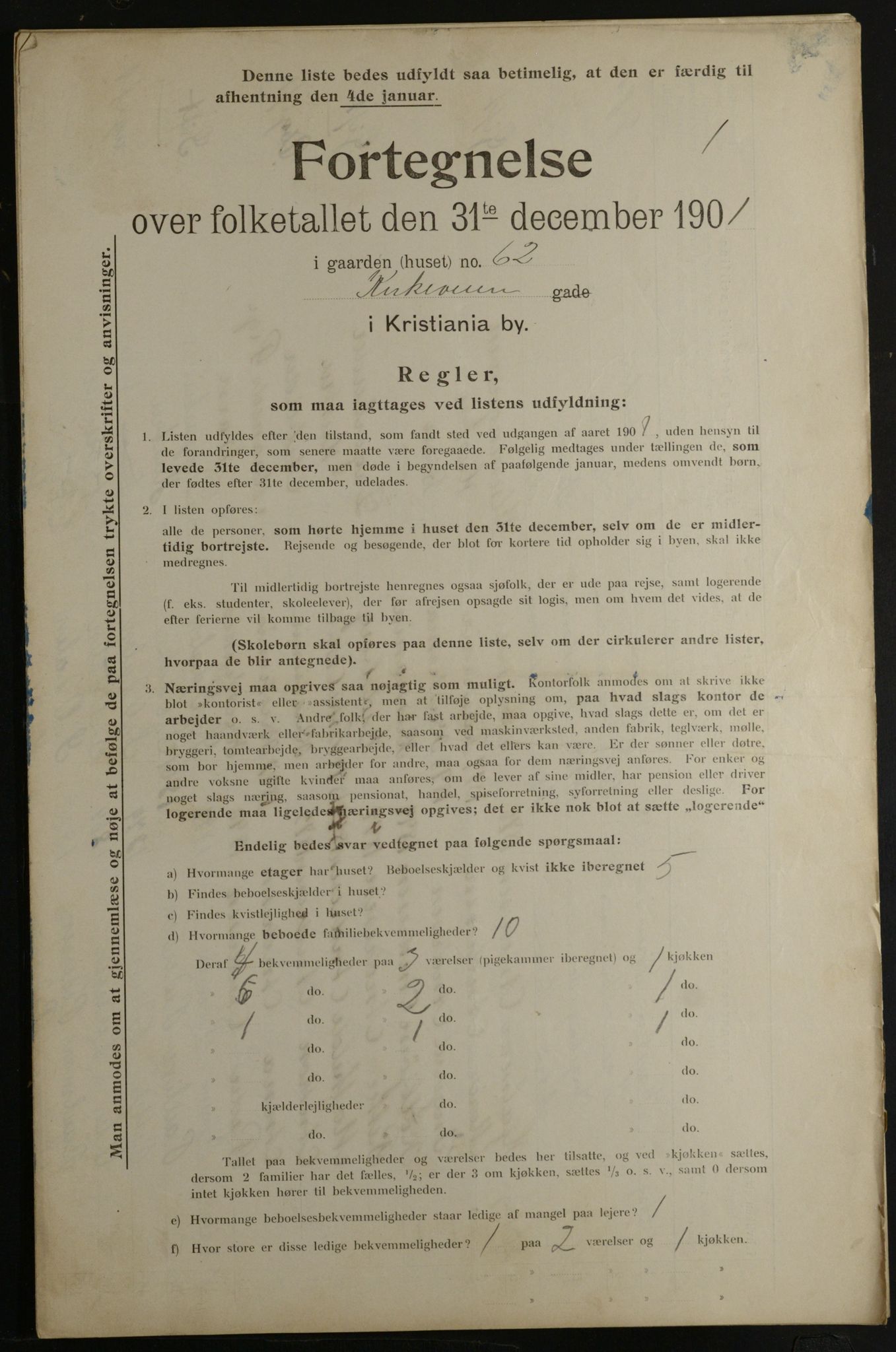 OBA, Municipal Census 1901 for Kristiania, 1901, p. 7930