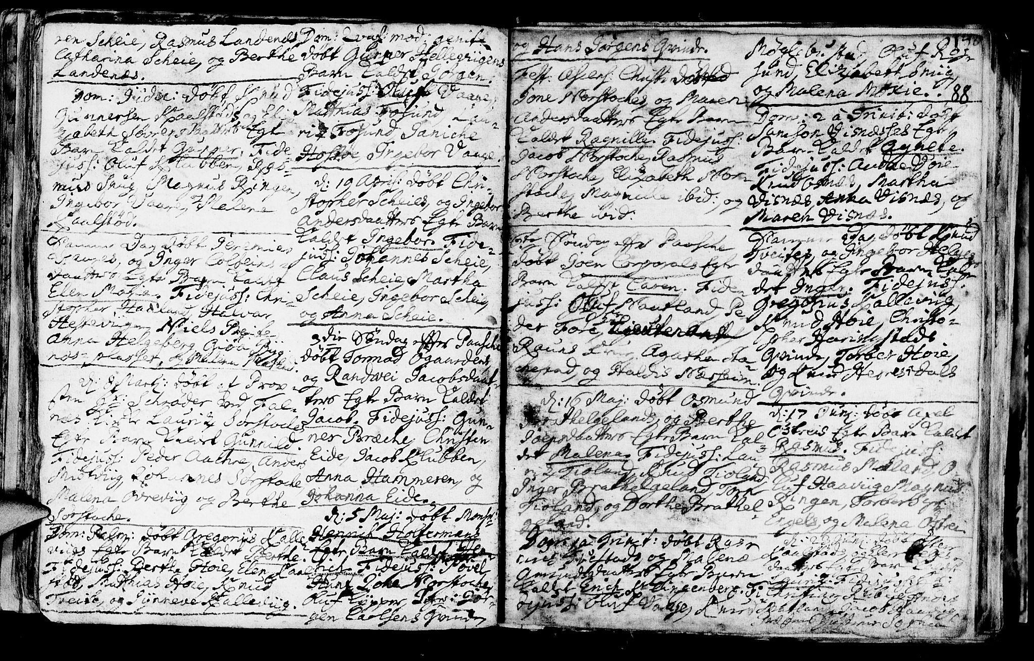 Avaldsnes sokneprestkontor, SAST/A -101851/H/Ha/Haa/L0001: Parish register (official) no. A 1, 1711-1764, p. 88