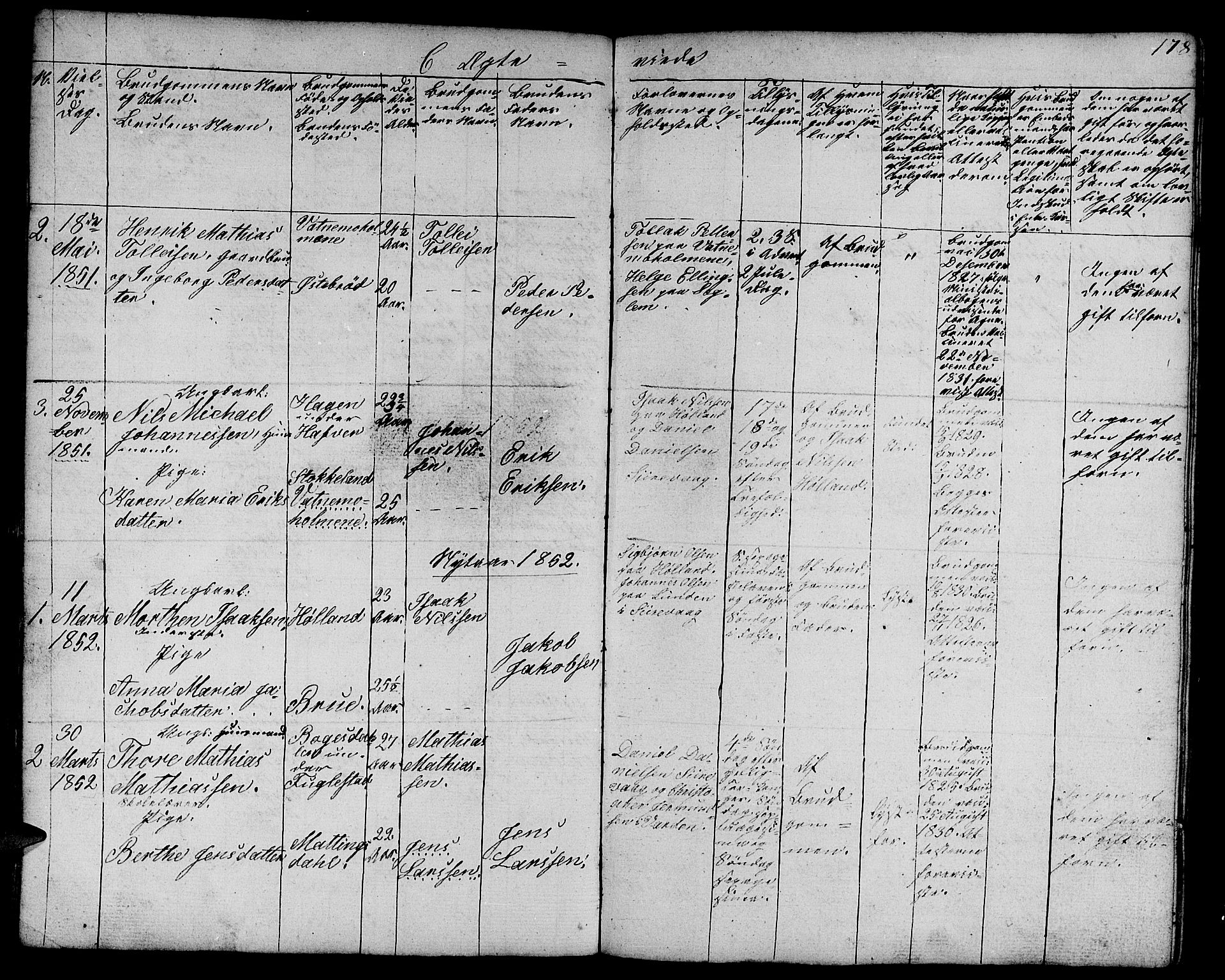 Eigersund sokneprestkontor, SAST/A-101807/S09/L0003: Parish register (copy) no. B 3, 1846-1875, p. 178
