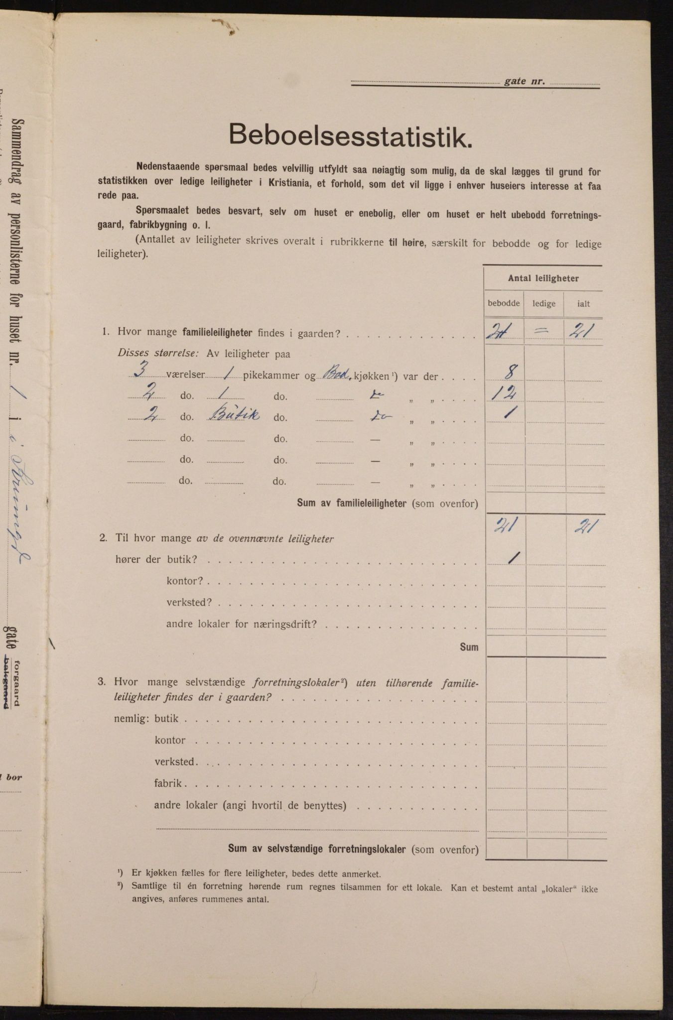 OBA, Municipal Census 1913 for Kristiania, 1913, p. 54427