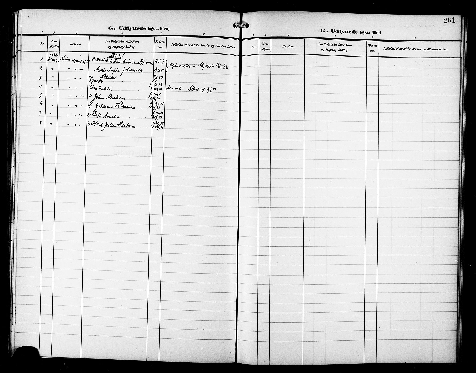 Skjervøy sokneprestkontor, SATØ/S-1300/H/Ha/Hab/L0008klokker: Parish register (copy) no. 8, 1900-1910, p. 261