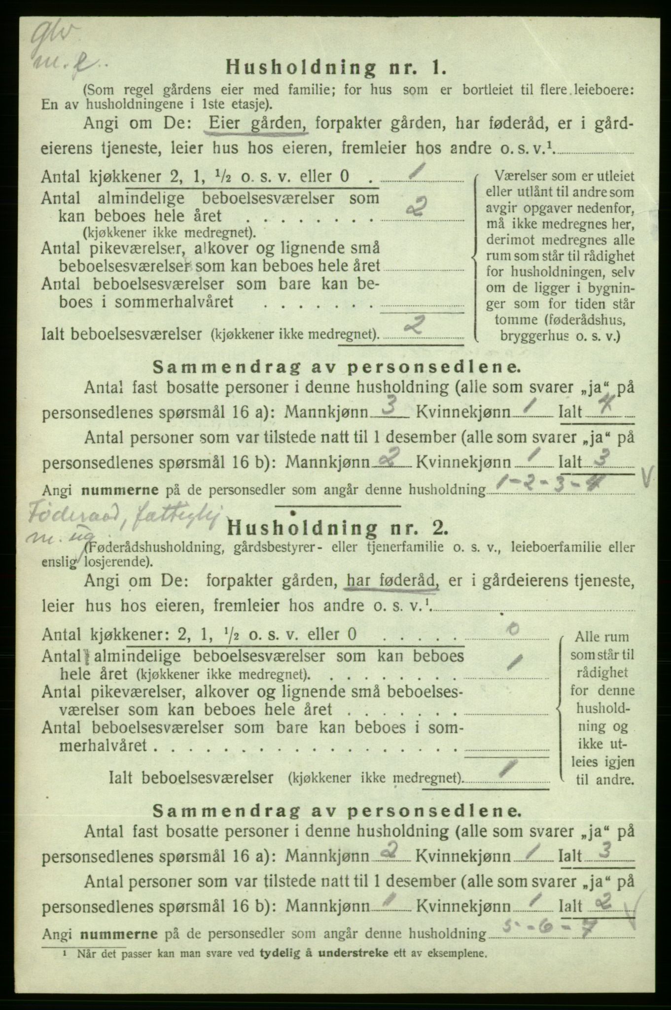 SAB, 1920 census for Skånevik, 1920, p. 1597