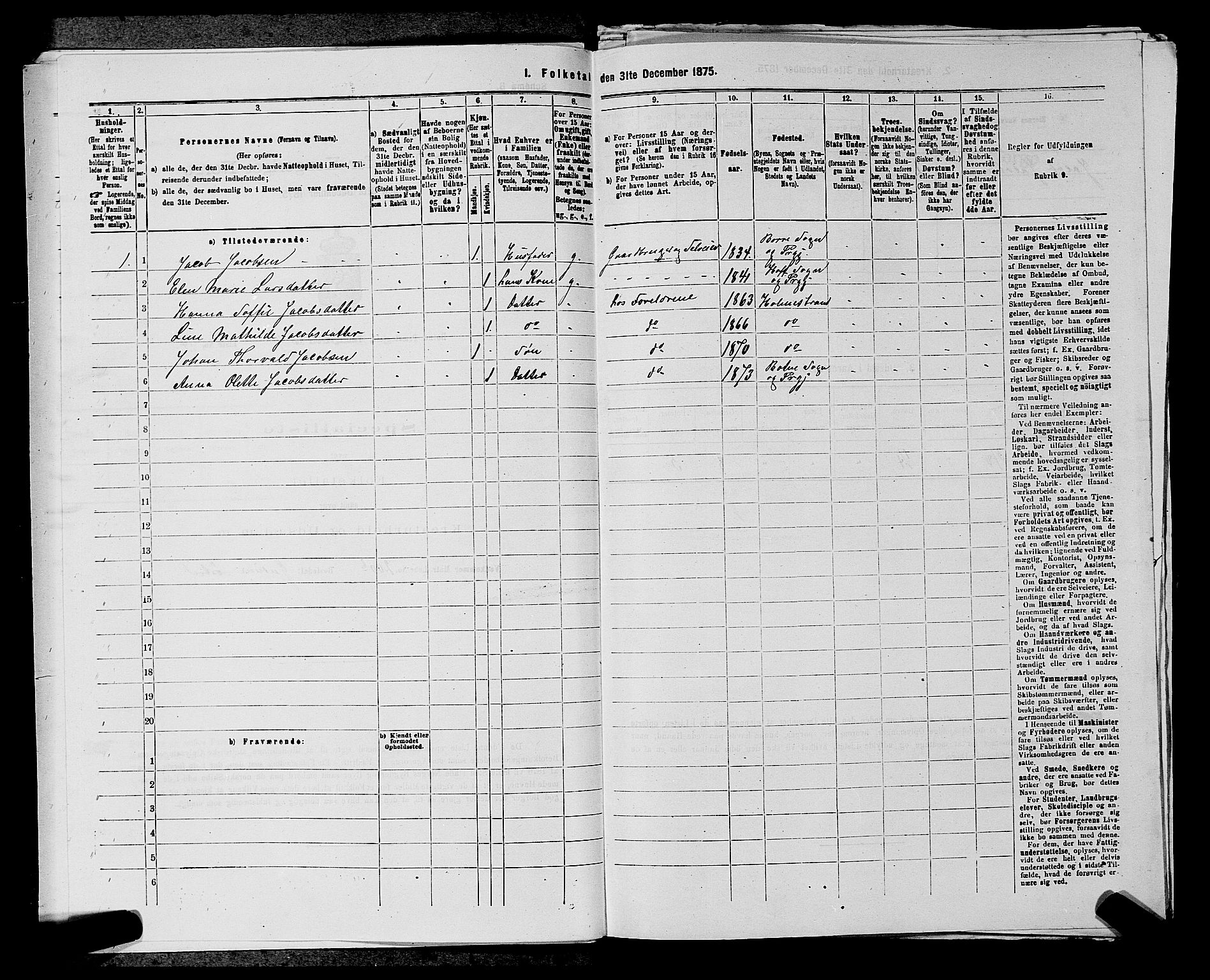 SAKO, 1875 census for 0715P Botne, 1875, p. 714