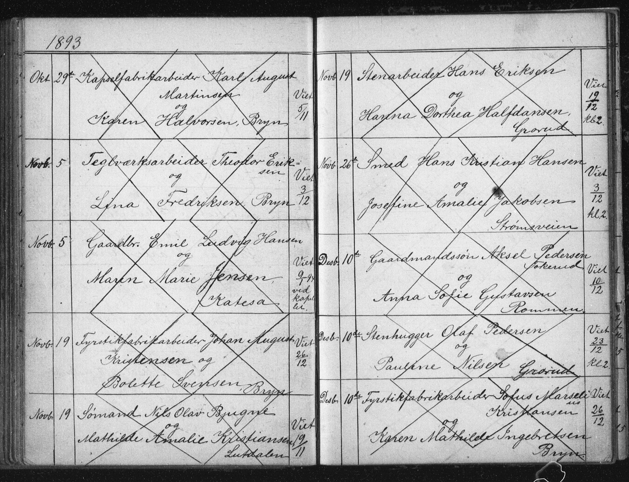 Østre Aker prestekontor Kirkebøker, AV/SAO-A-10840/H/Ha/L0005: Banns register no. I 5, 1879-1899