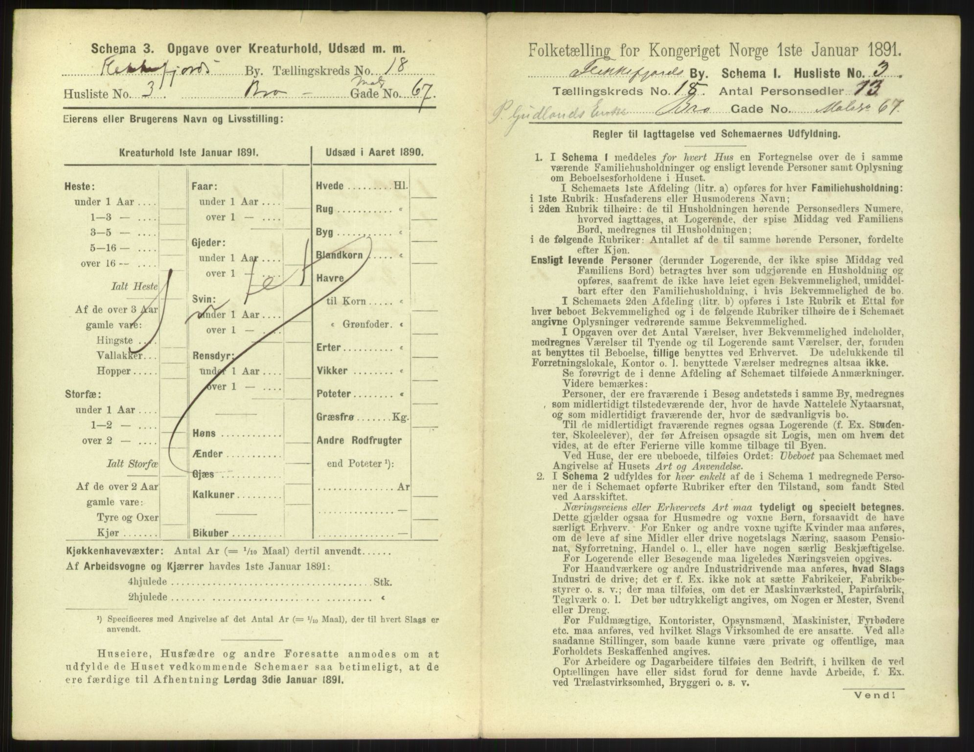 RA, 1891 census for 1004 Flekkefjord, 1891, p. 642