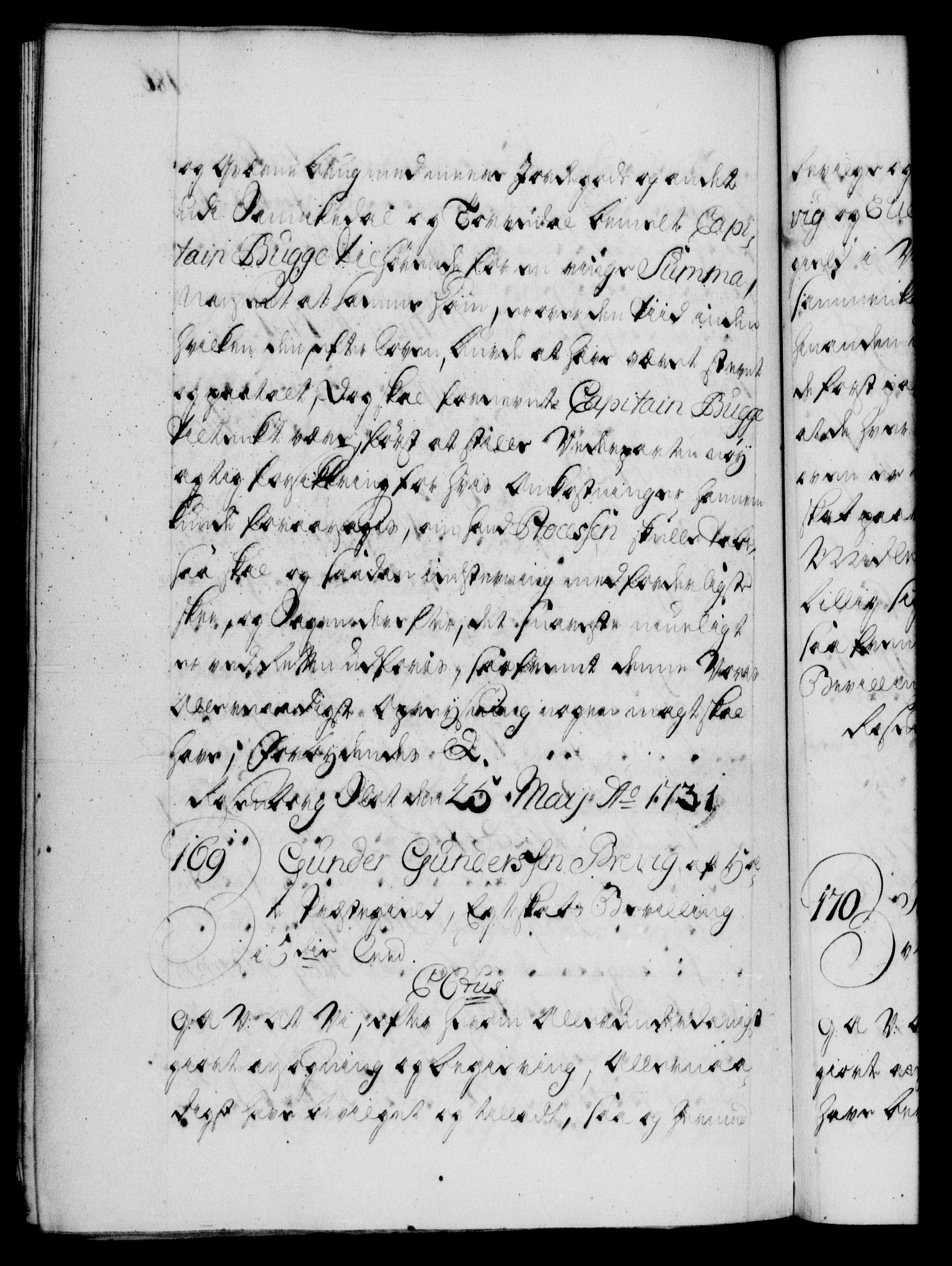 Danske Kanselli 1572-1799, AV/RA-EA-3023/F/Fc/Fca/Fcaa/L0027: Norske registre, 1730-1732, p. 186b