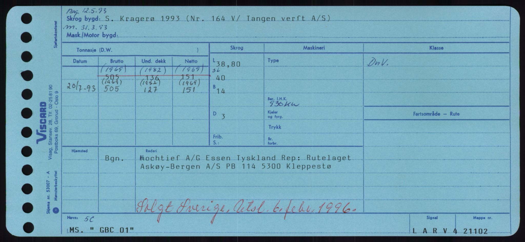Sjøfartsdirektoratet med forløpere, Skipsmålingen, AV/RA-S-1627/H/Hd/L0012: Fartøy, G-Glø, p. 1