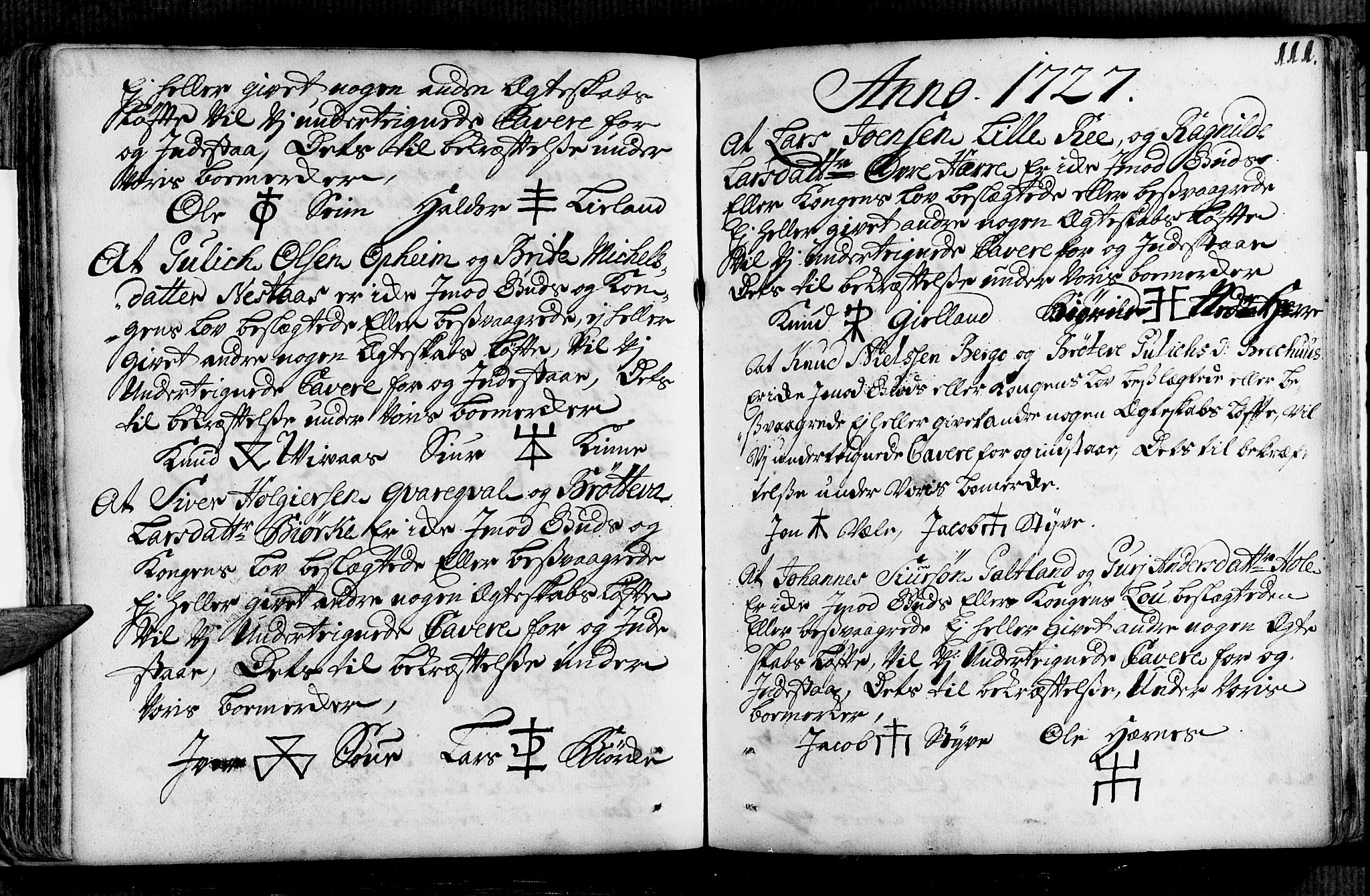 Voss sokneprestembete, AV/SAB-A-79001/H/Haa: Parish register (official) no. A 2, 1709-1730, p. 111