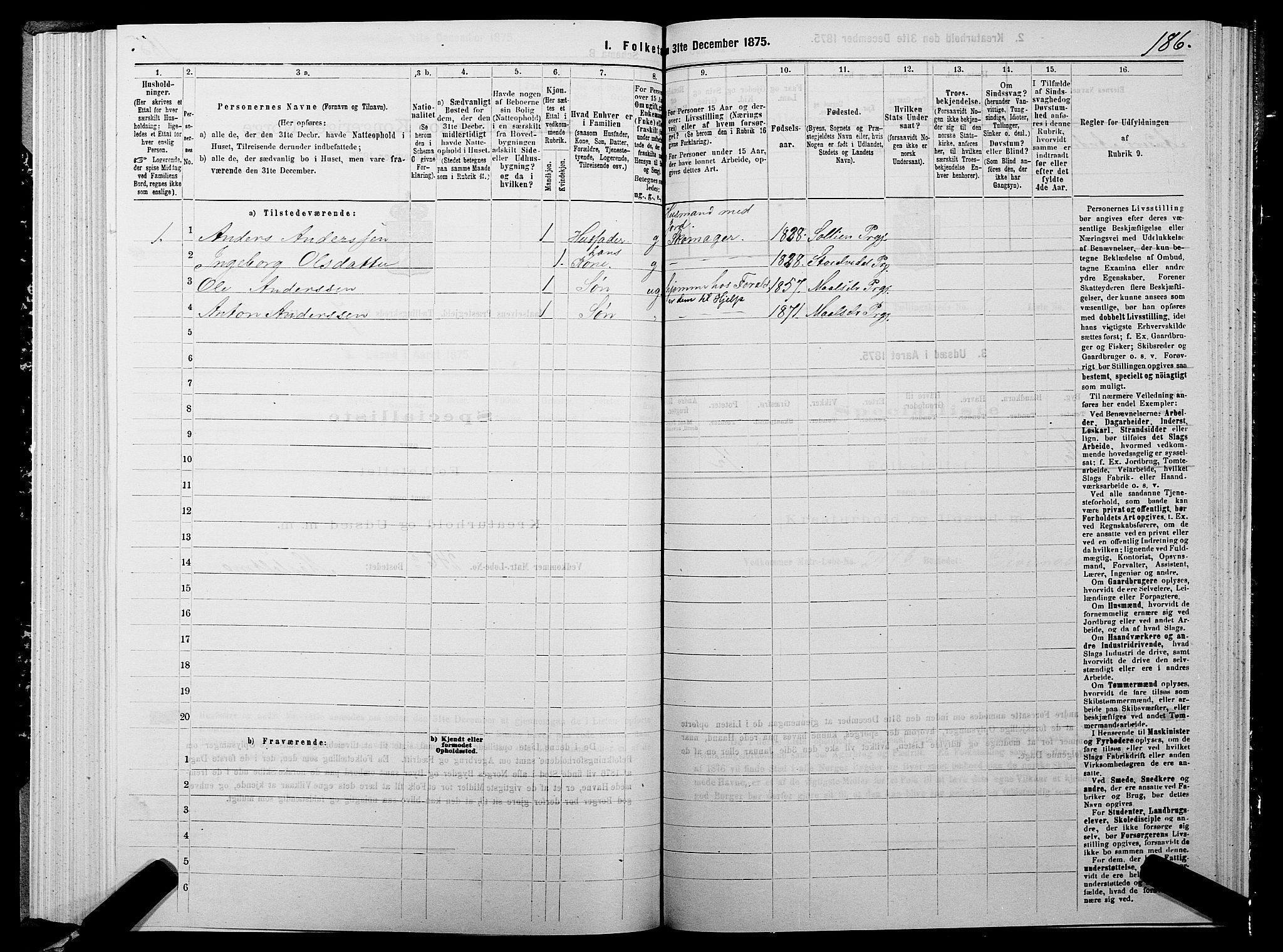 SATØ, 1875 census for 1924P Målselv, 1875, p. 3186