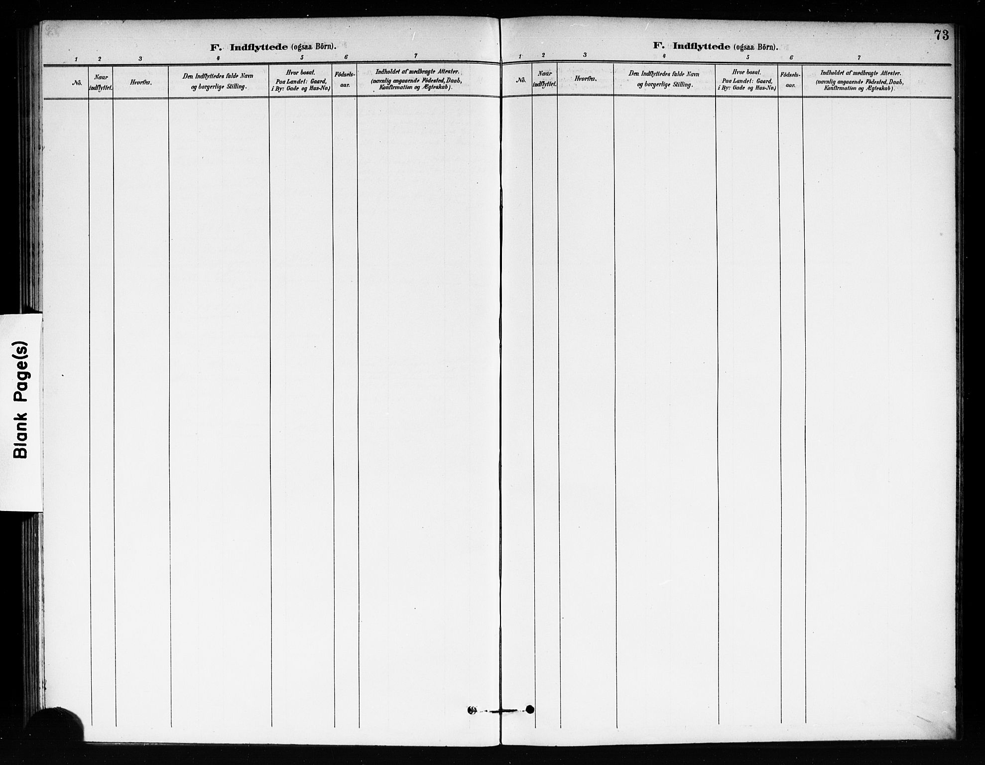 Fet prestekontor Kirkebøker, AV/SAO-A-10370a/F/Fb/L0002: Parish register (official) no. II 2, 1892-1904, p. 73