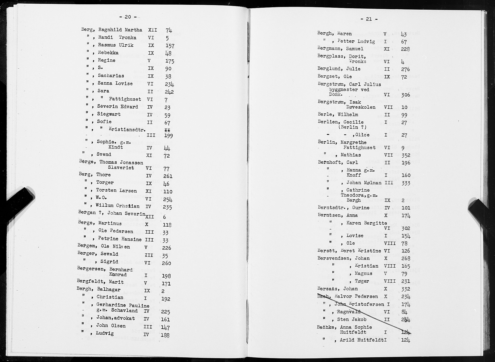 SAT, 1875 census for 1601 Trondheim, 1875, p. 20-21