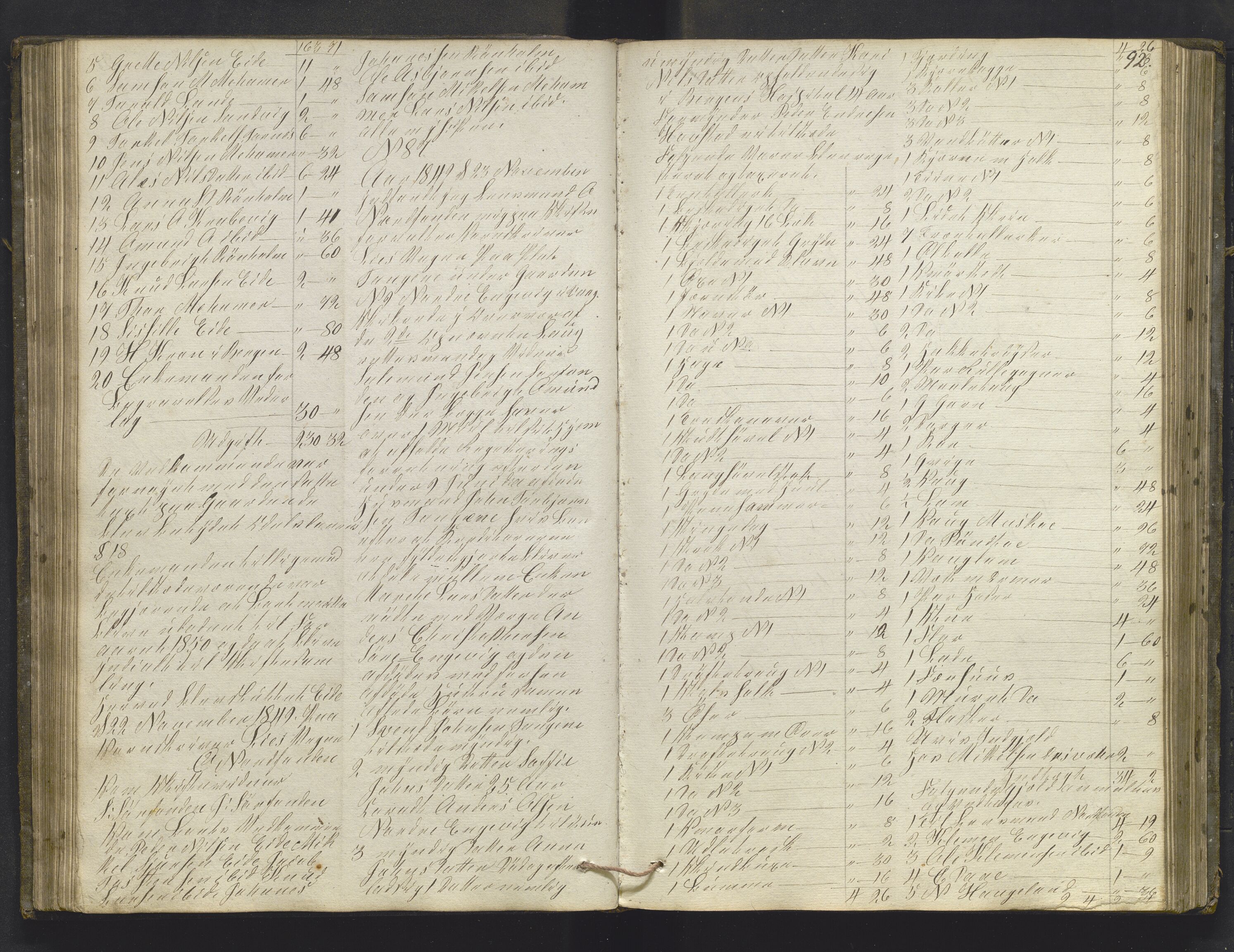 Lensmannen i Sund og Austevoll, AV/SAB-A-35201/0006/L0008: Registreringsprotokoll, 1846-1860, p. 91b-92a