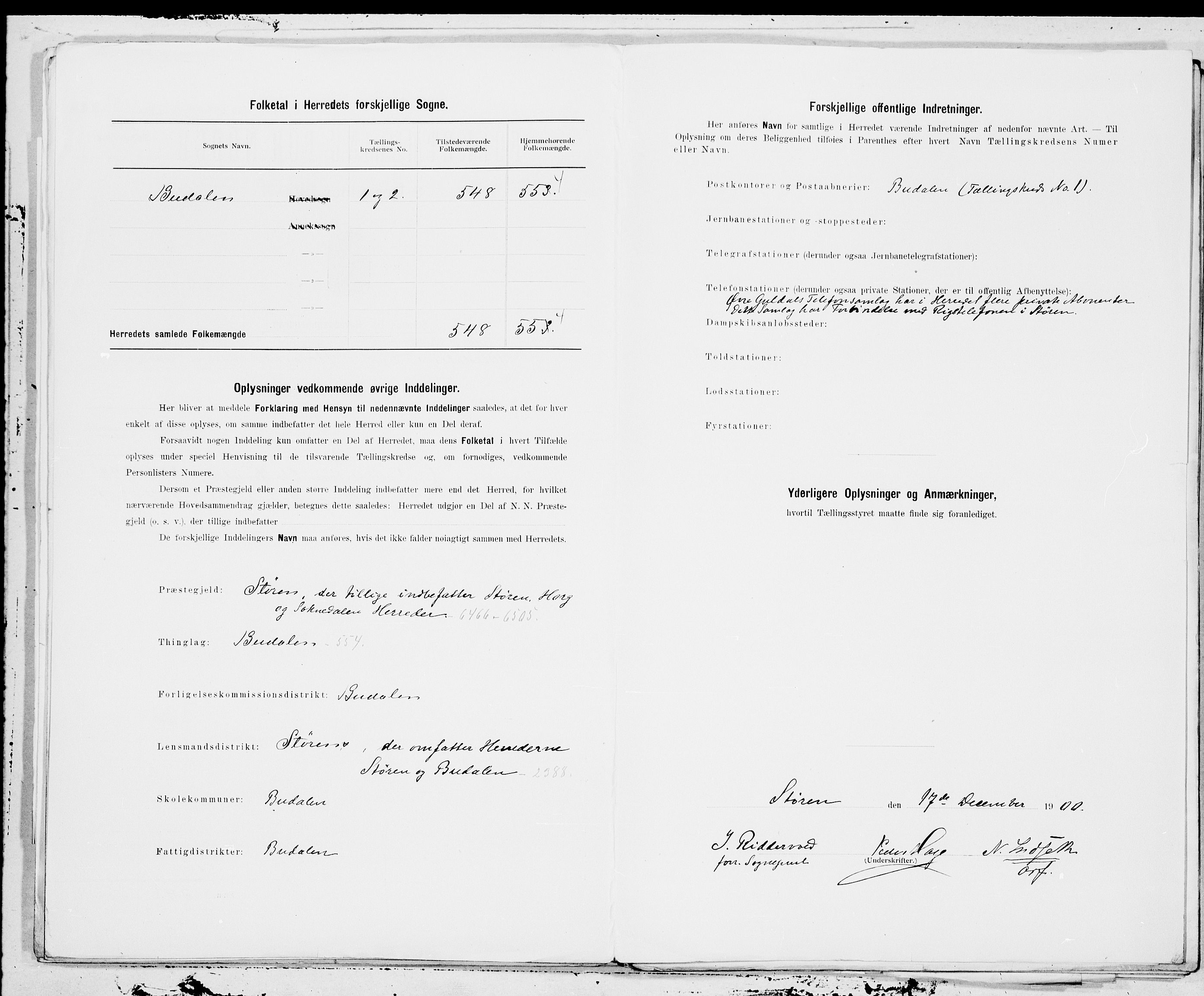 SAT, 1900 census for Budal, 1900, p. 7