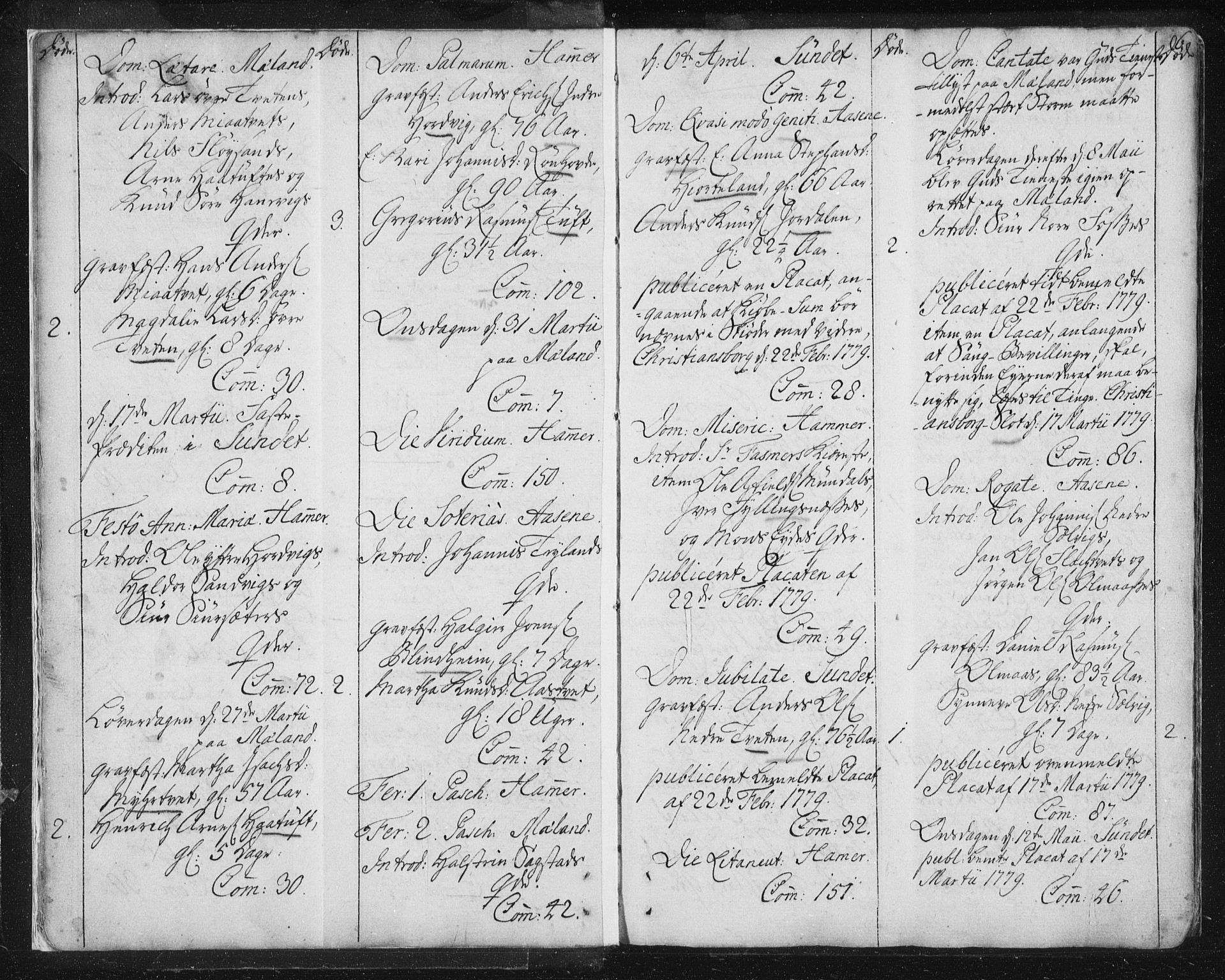 Hamre sokneprestembete, SAB/A-75501/H/Ha/Haa/Haaa/L0008: Parish register (official) no. A 8, 1778-1804, p. 6