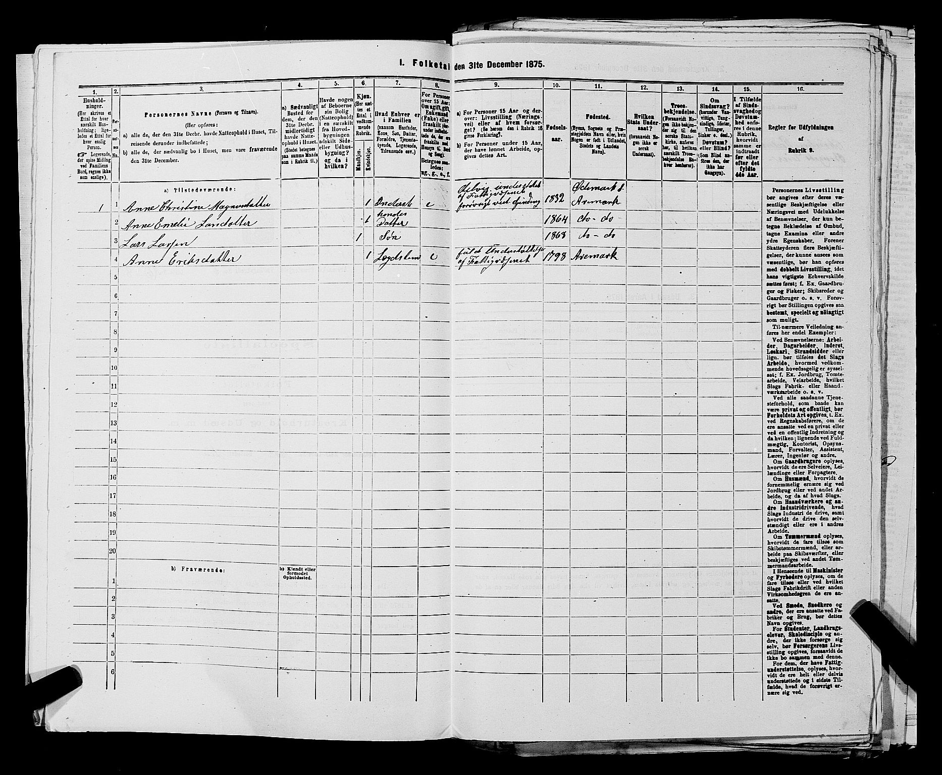 RA, 1875 census for 0118P Aremark, 1875, p. 835