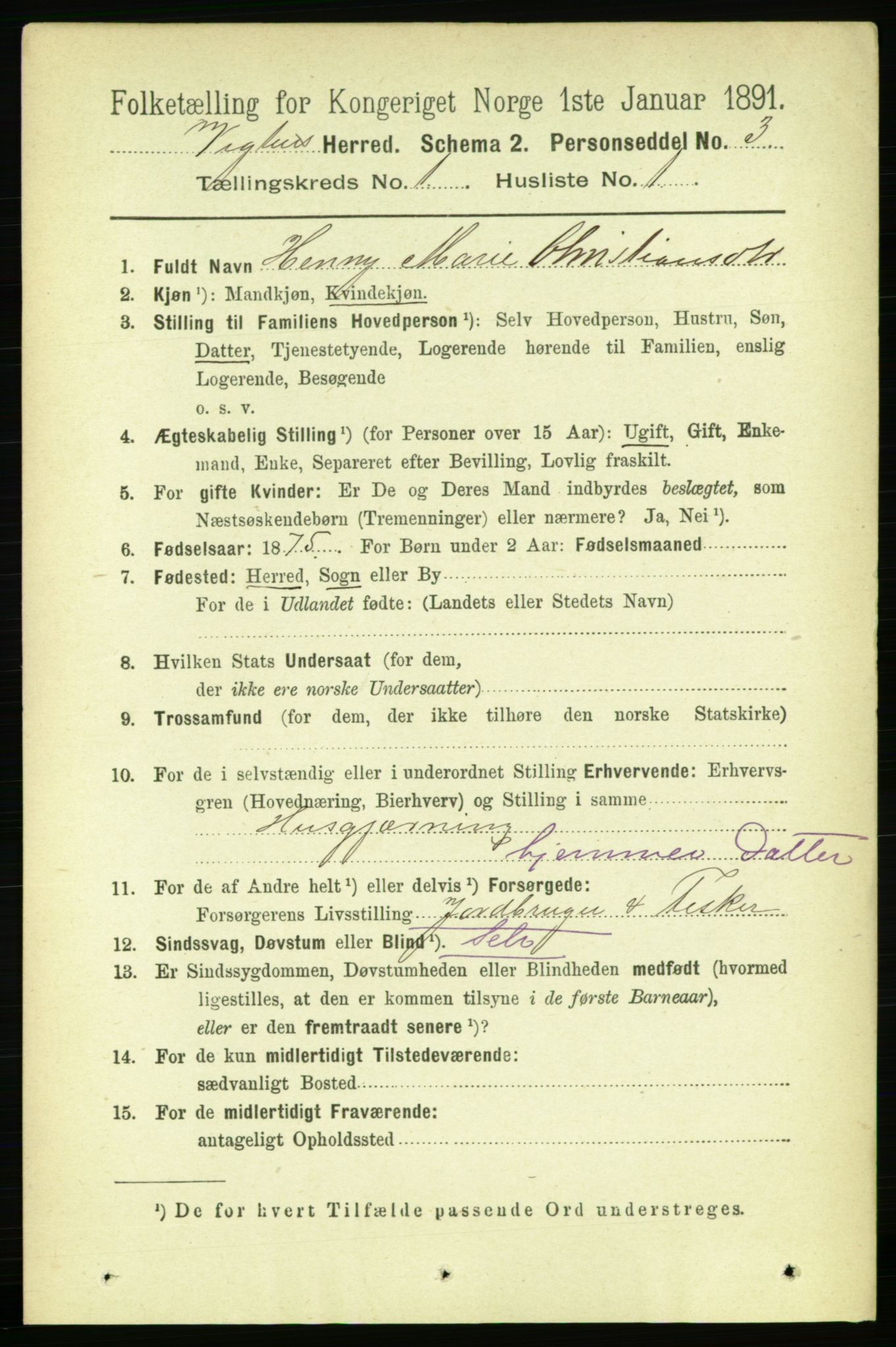 RA, 1891 census for 1750 Vikna, 1891, p. 128