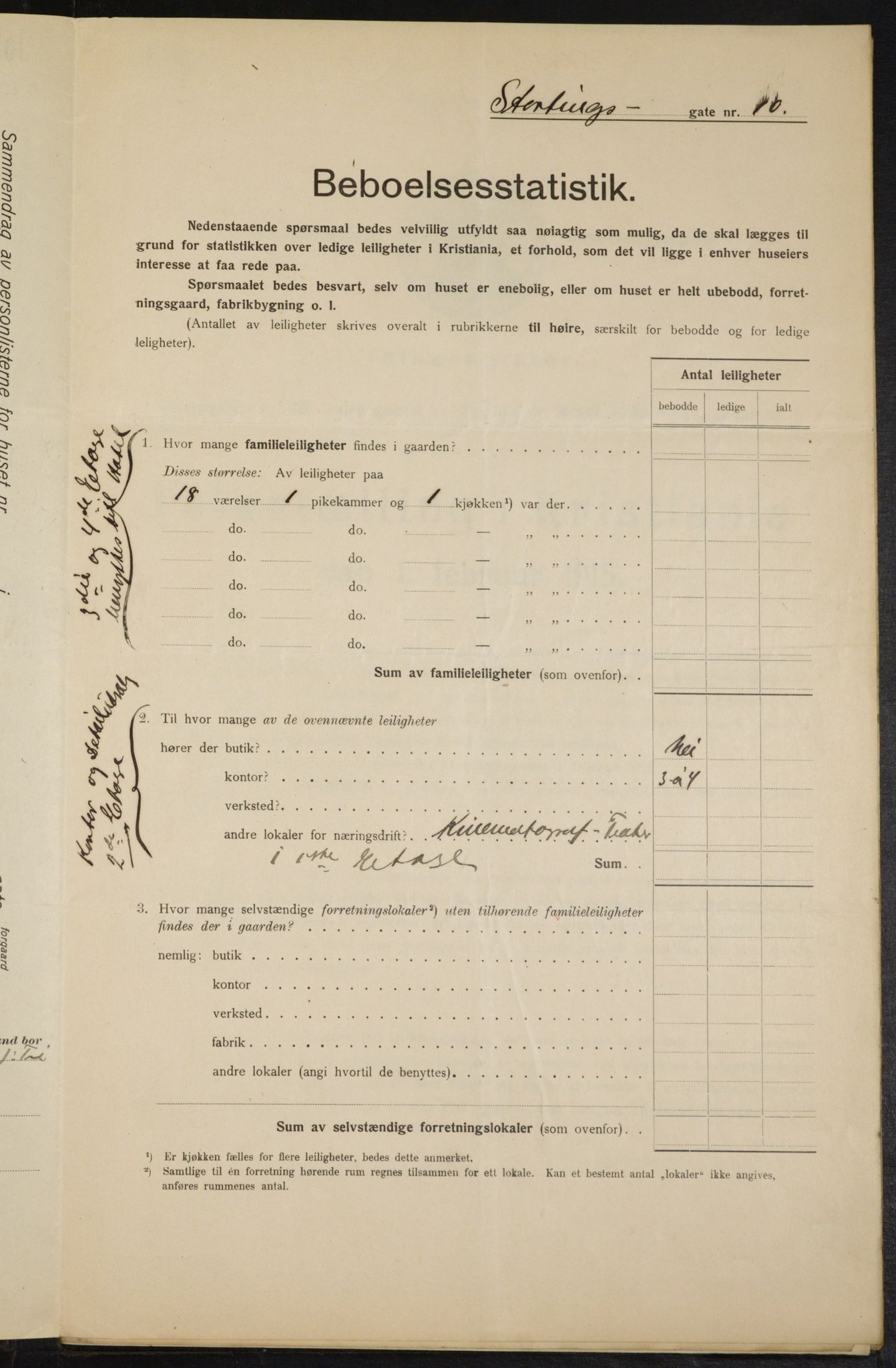 OBA, Municipal Census 1915 for Kristiania, 1915, p. 103696