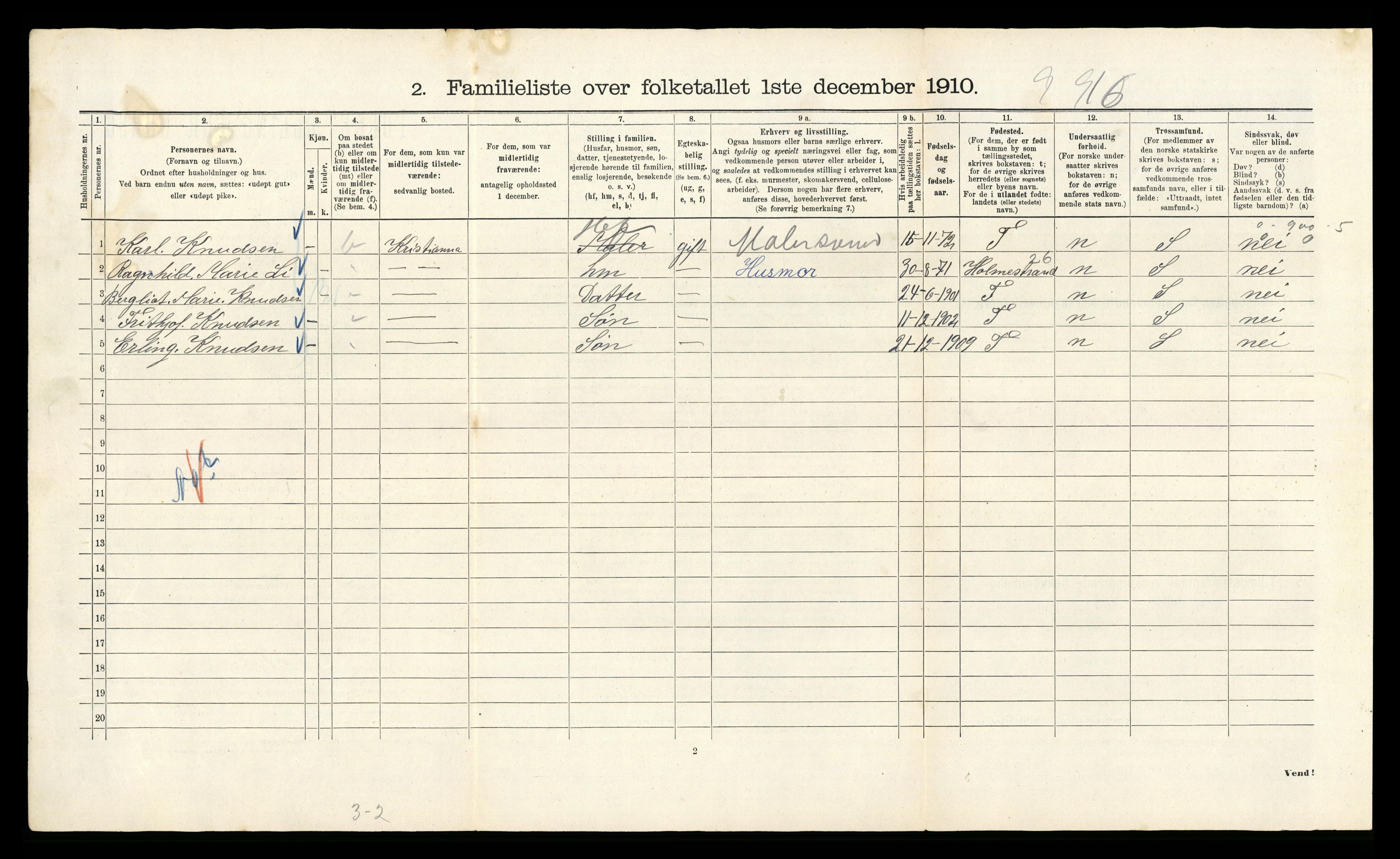 RA, 1910 census for Kristiania, 1910, p. 102780