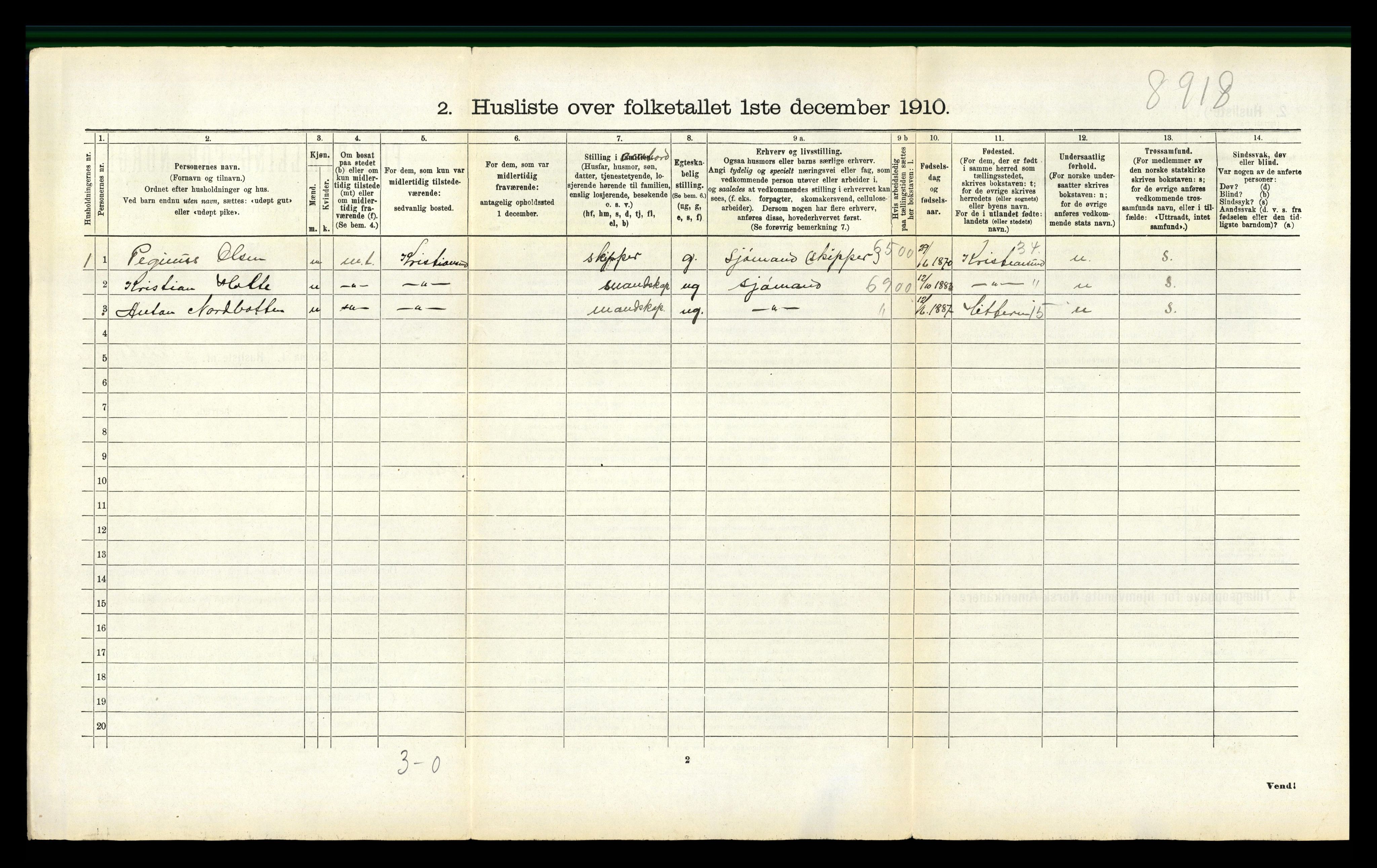 RA, 1910 census for Rødøy, 1910, p. 636