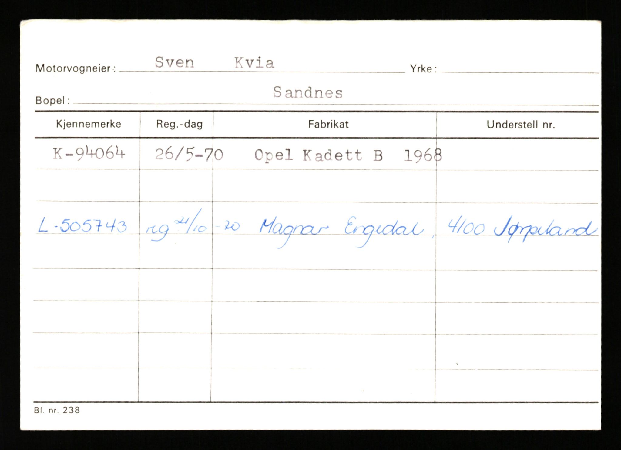 Stavanger trafikkstasjon, AV/SAST-A-101942/0/G/L0008: Registreringsnummer: 67519 - 84533, 1930-1971, p. 1809