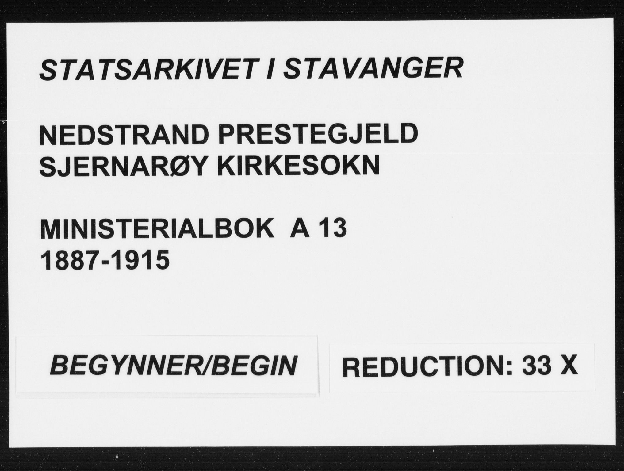 Nedstrand sokneprestkontor, SAST/A-101841/01/IV: Parish register (official) no. A 13, 1887-1915