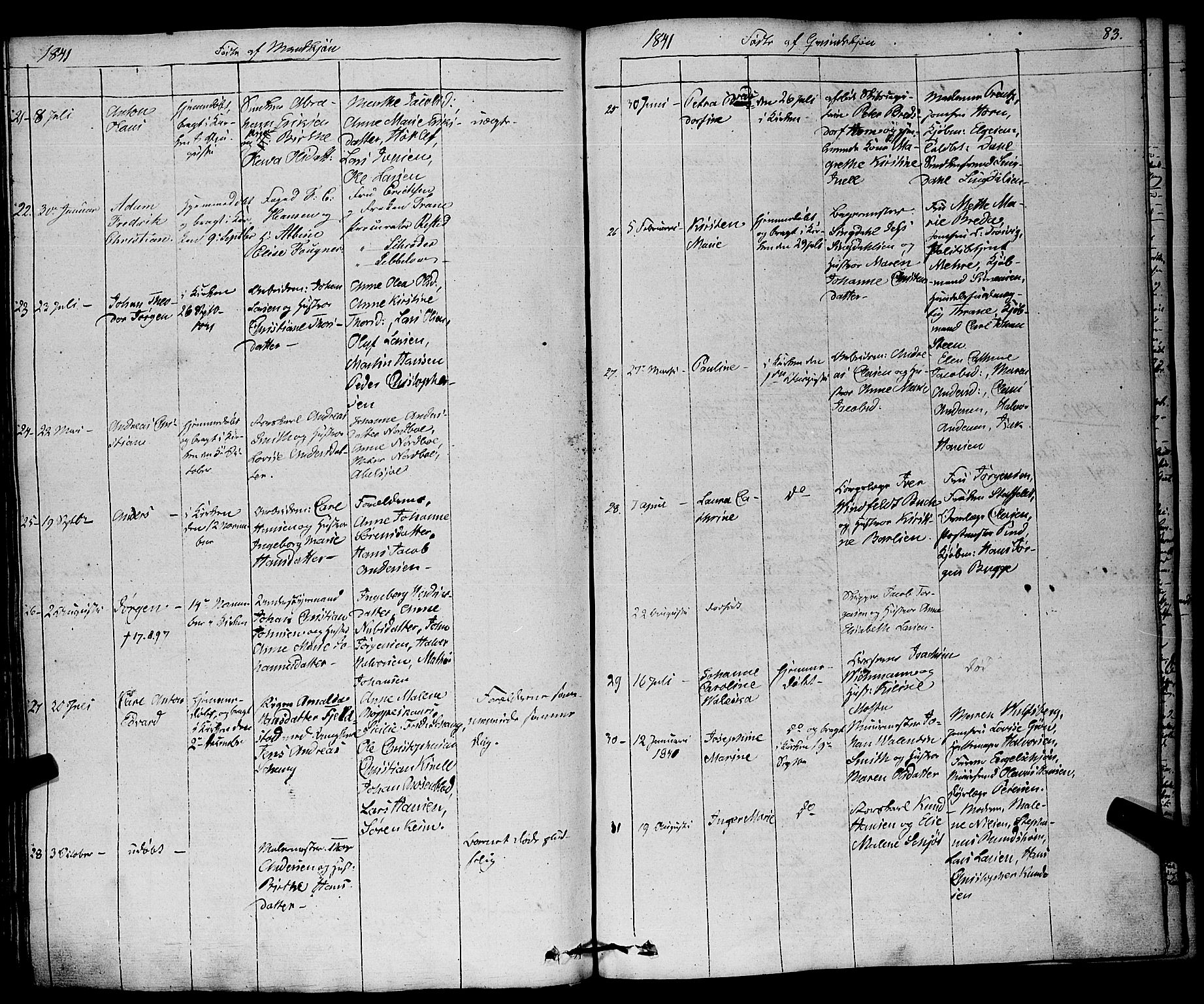 Larvik kirkebøker, SAKO/A-352/F/Fa/L0002: Parish register (official) no. I 2, 1825-1847, p. 83