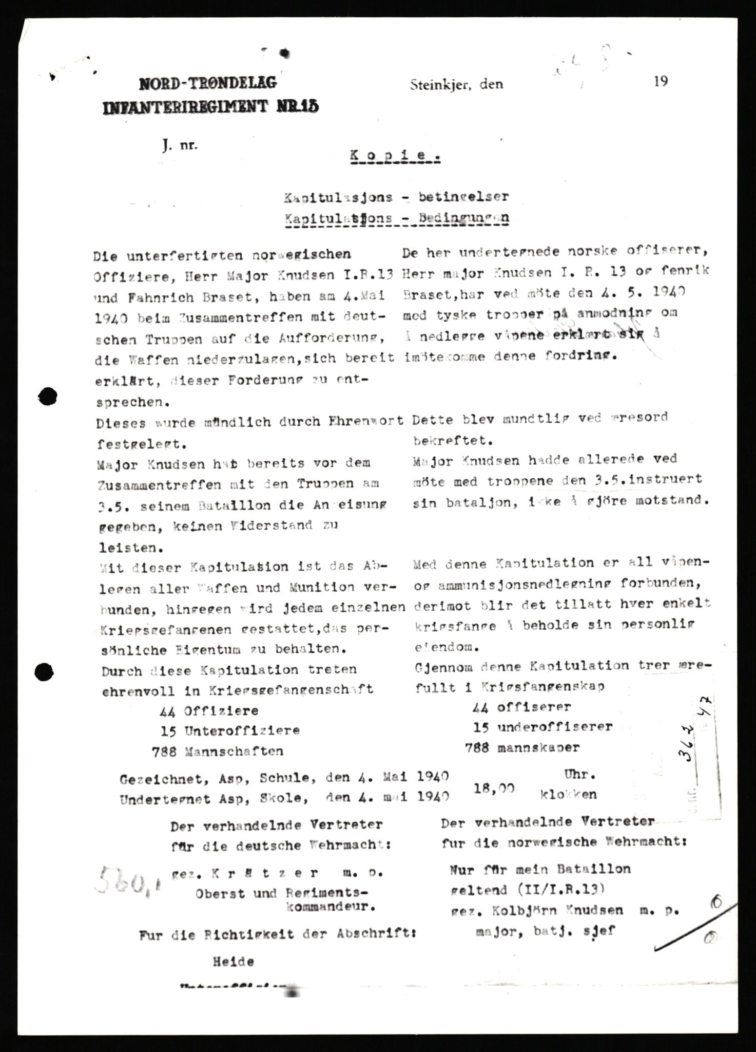 Forsvaret, Forsvarets krigshistoriske avdeling, AV/RA-RAFA-2017/Y/Yf/L0198: II-C-11-2100  -  Kapitulasjonen i 1940, 1940, p. 324