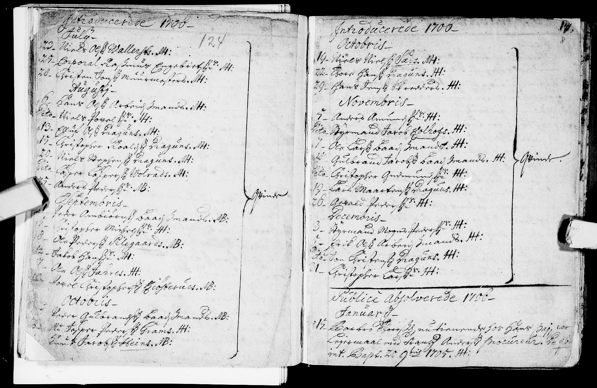 Bragernes kirkebøker, AV/SAKO-A-6/F/Fa/L0003: Parish register (official) no. I 3, 1706-1734, p. 14