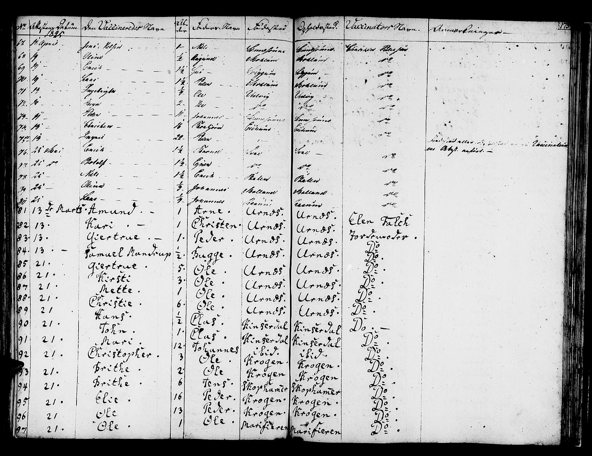 Hafslo sokneprestembete, AV/SAB-A-80301/H/Haa/Haaa/L0004: Parish register (official) no. A 4, 1821-1834, p. 175