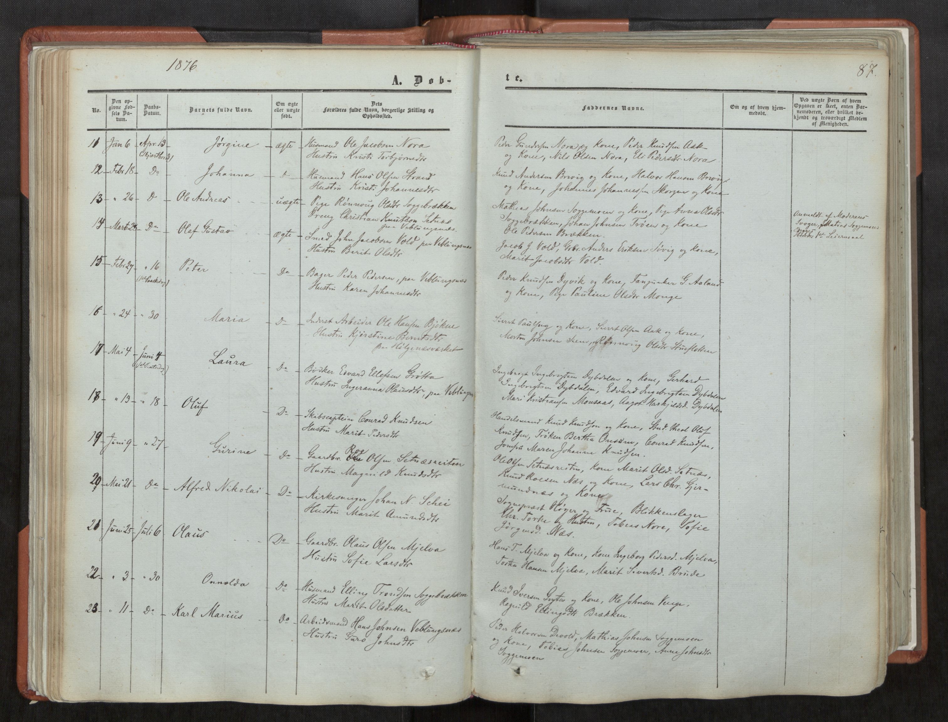 Ministerialprotokoller, klokkerbøker og fødselsregistre - Møre og Romsdal, AV/SAT-A-1454/544/L0572: Parish register (official) no. 544A05, 1854-1886, p. 87