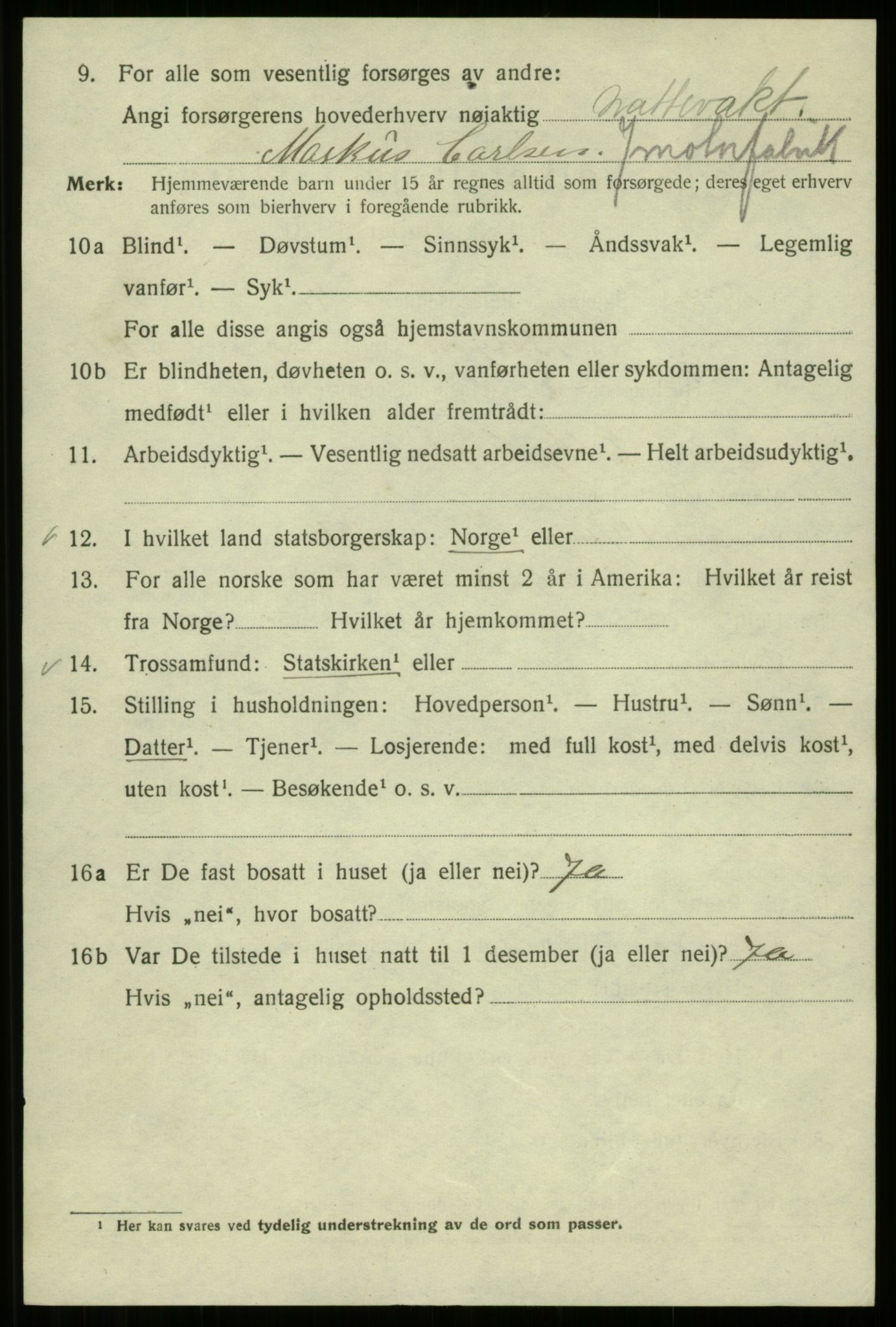 SAB, 1920 census for Bergen, 1920, p. 197748