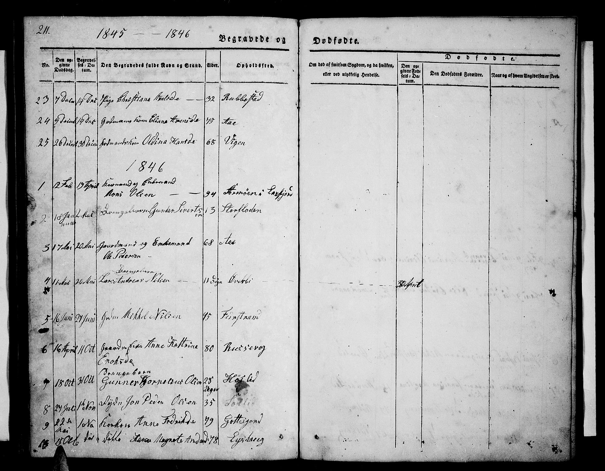 Tranøy sokneprestkontor, AV/SATØ-S-1313/I/Ia/Iab/L0001klokker: Parish register (copy) no. 1, 1835-1853, p. 211