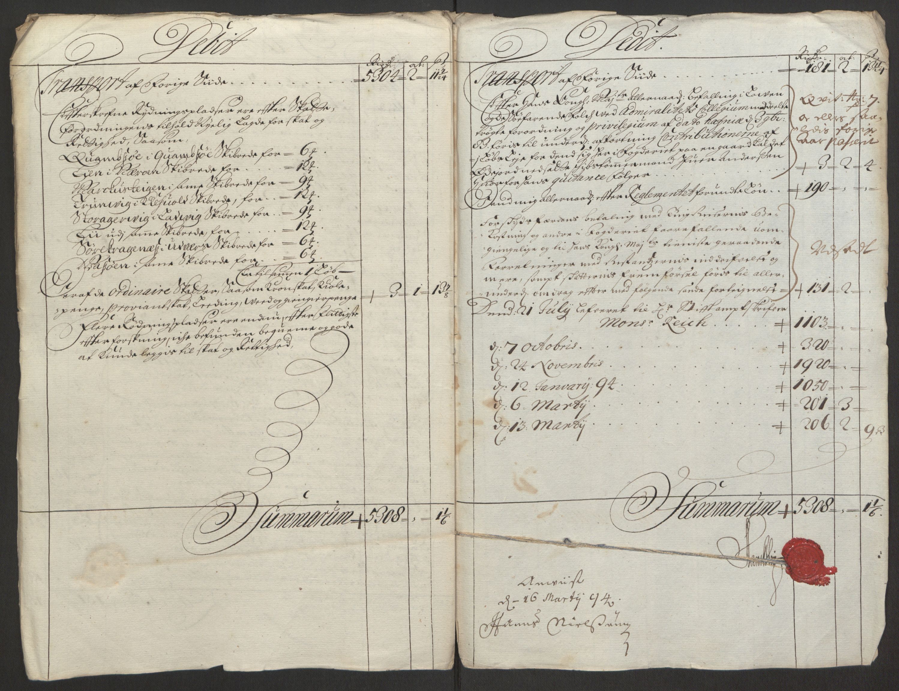 Rentekammeret inntil 1814, Reviderte regnskaper, Fogderegnskap, RA/EA-4092/R52/L3307: Fogderegnskap Sogn, 1693-1694, p. 155