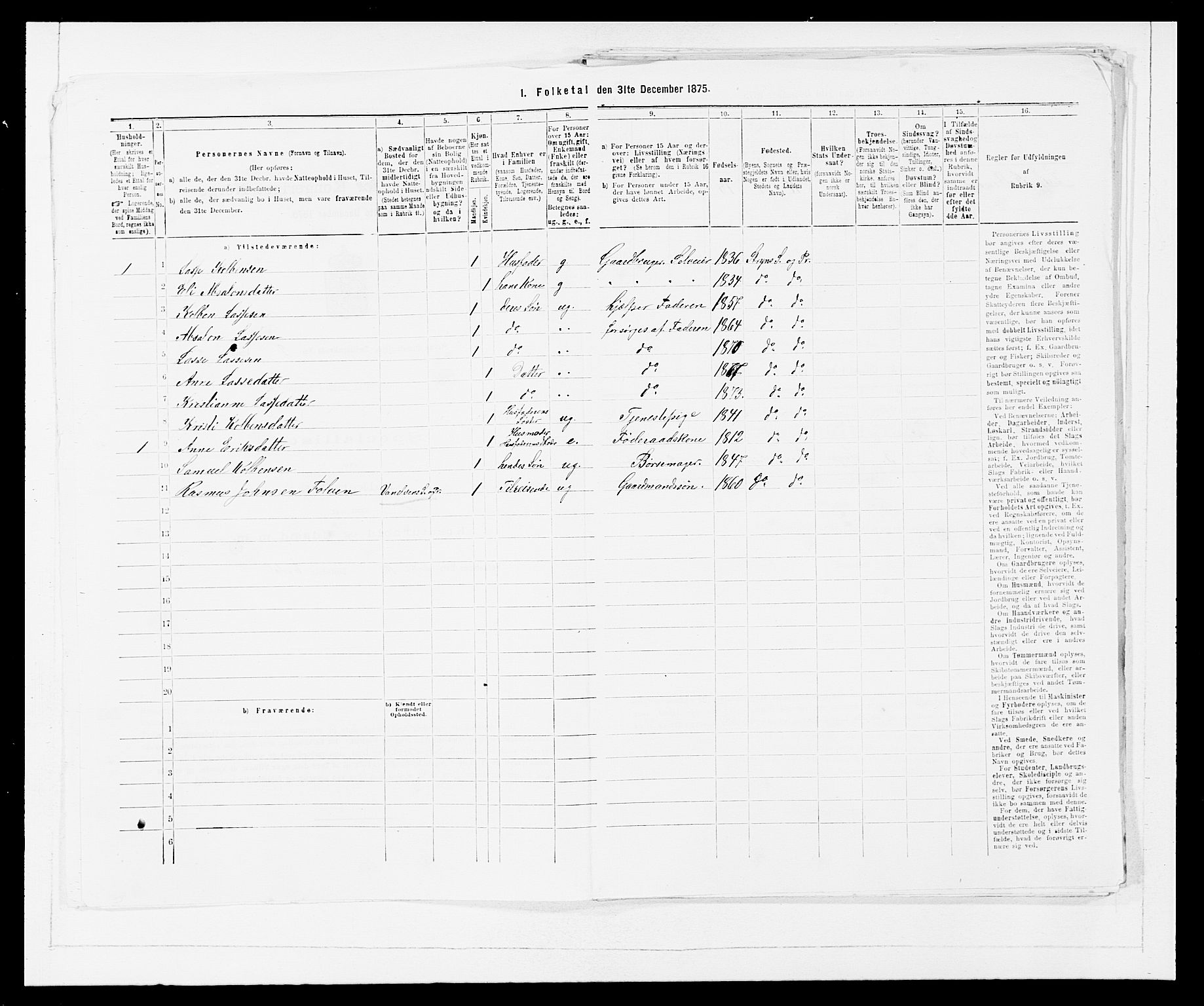 SAB, 1875 Census for 1448P Stryn, 1875, p. 550