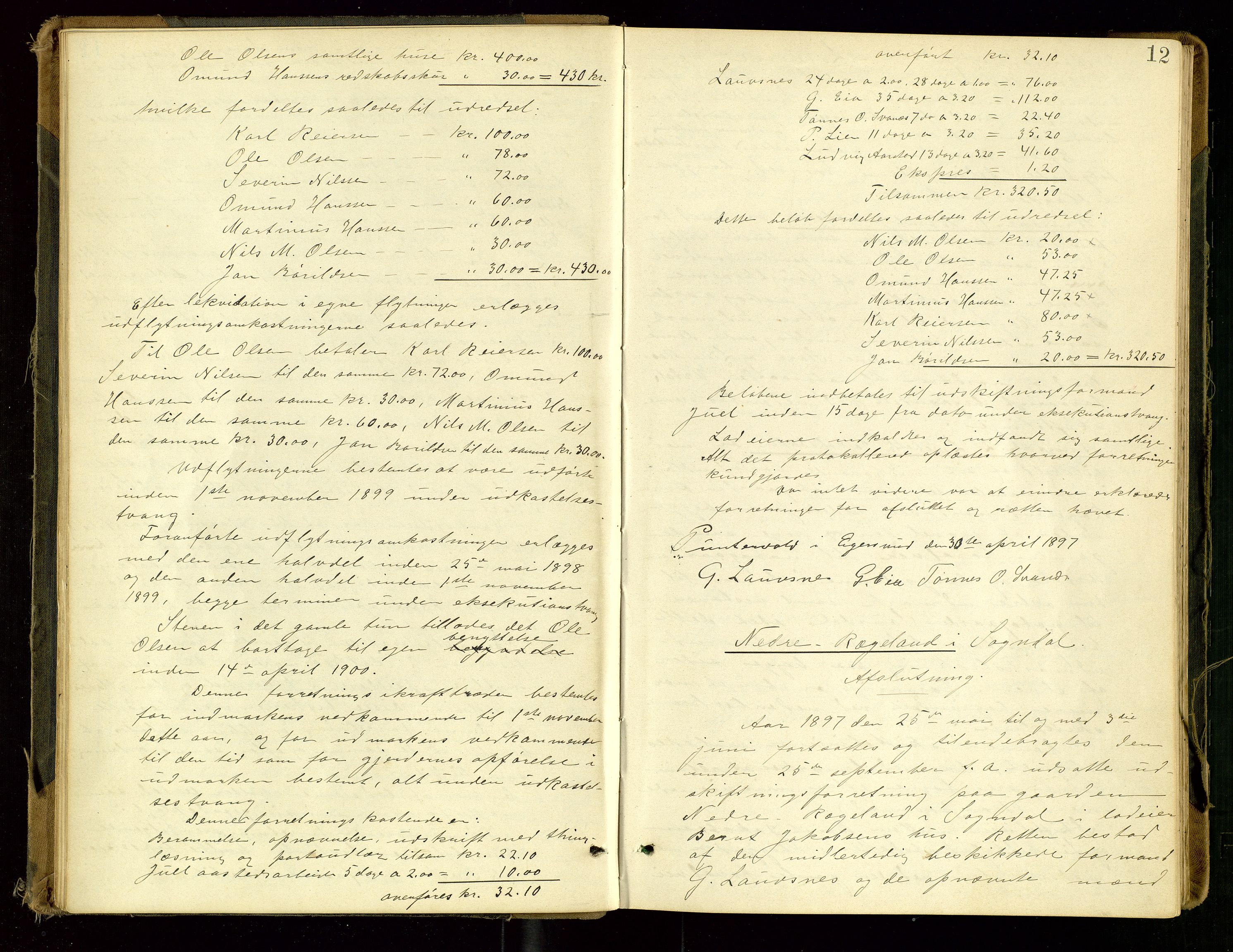 Rogaland jordskifterett, AV/SAST-A-102426/Oa/L0053: Forhandlingsprotokoll, 1897-1904, p. 12