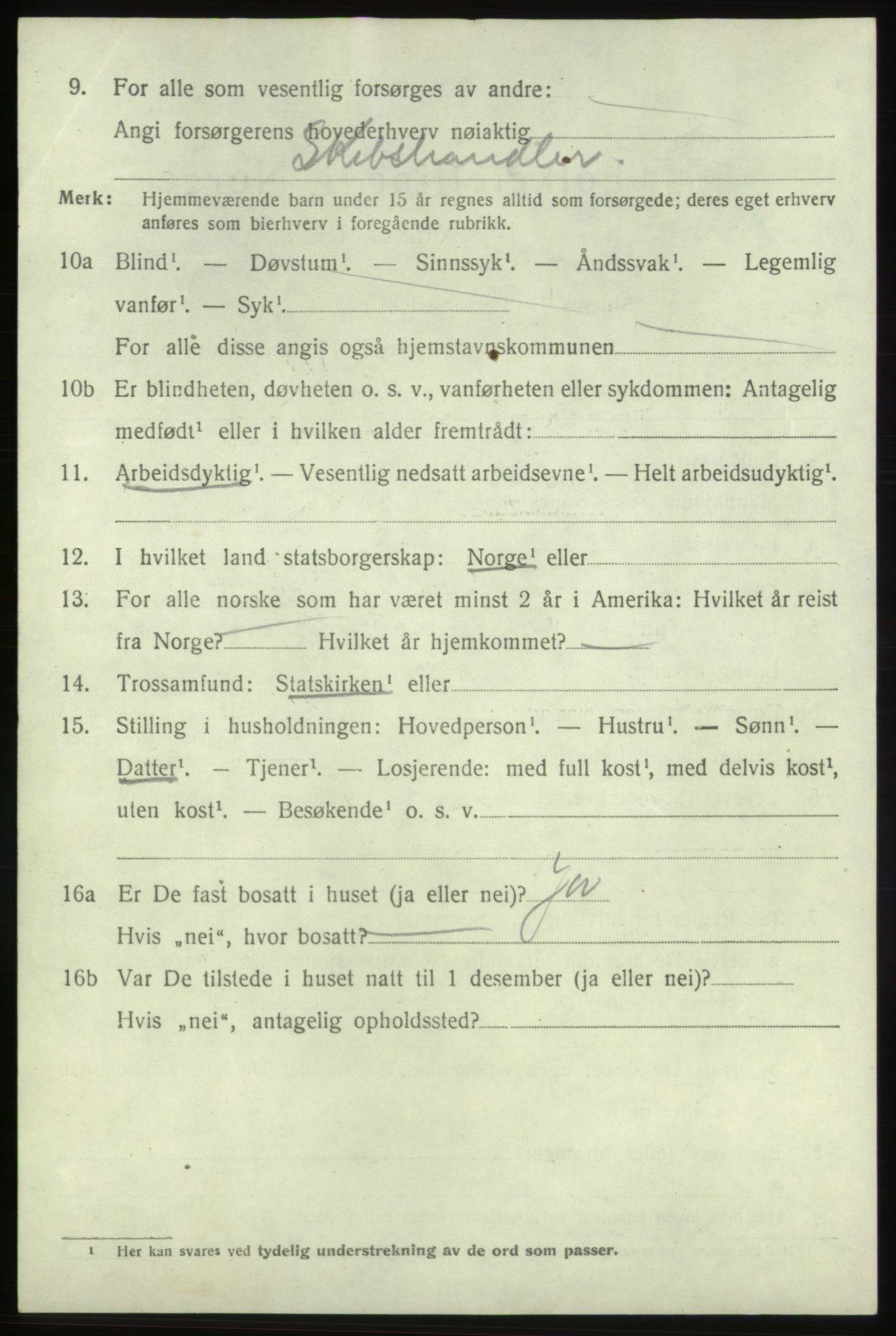 SAB, 1920 census for Bømlo, 1920, p. 1804