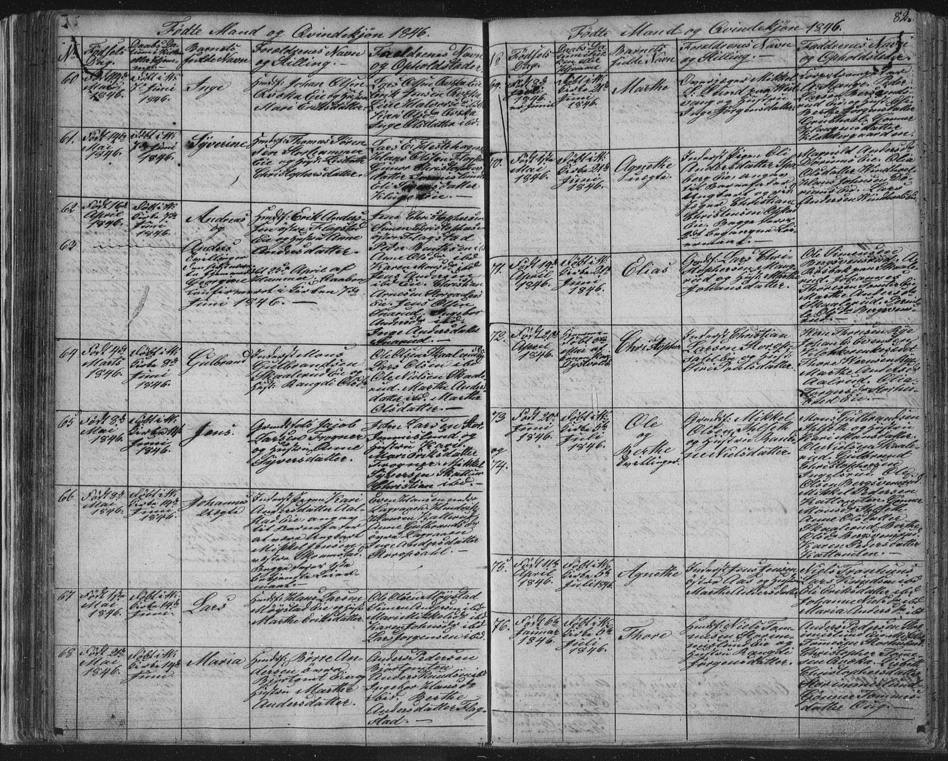 Vang prestekontor, Hedmark, AV/SAH-PREST-008/H/Ha/Hab/L0008: Parish register (copy) no. 8, 1832-1854, p. 82