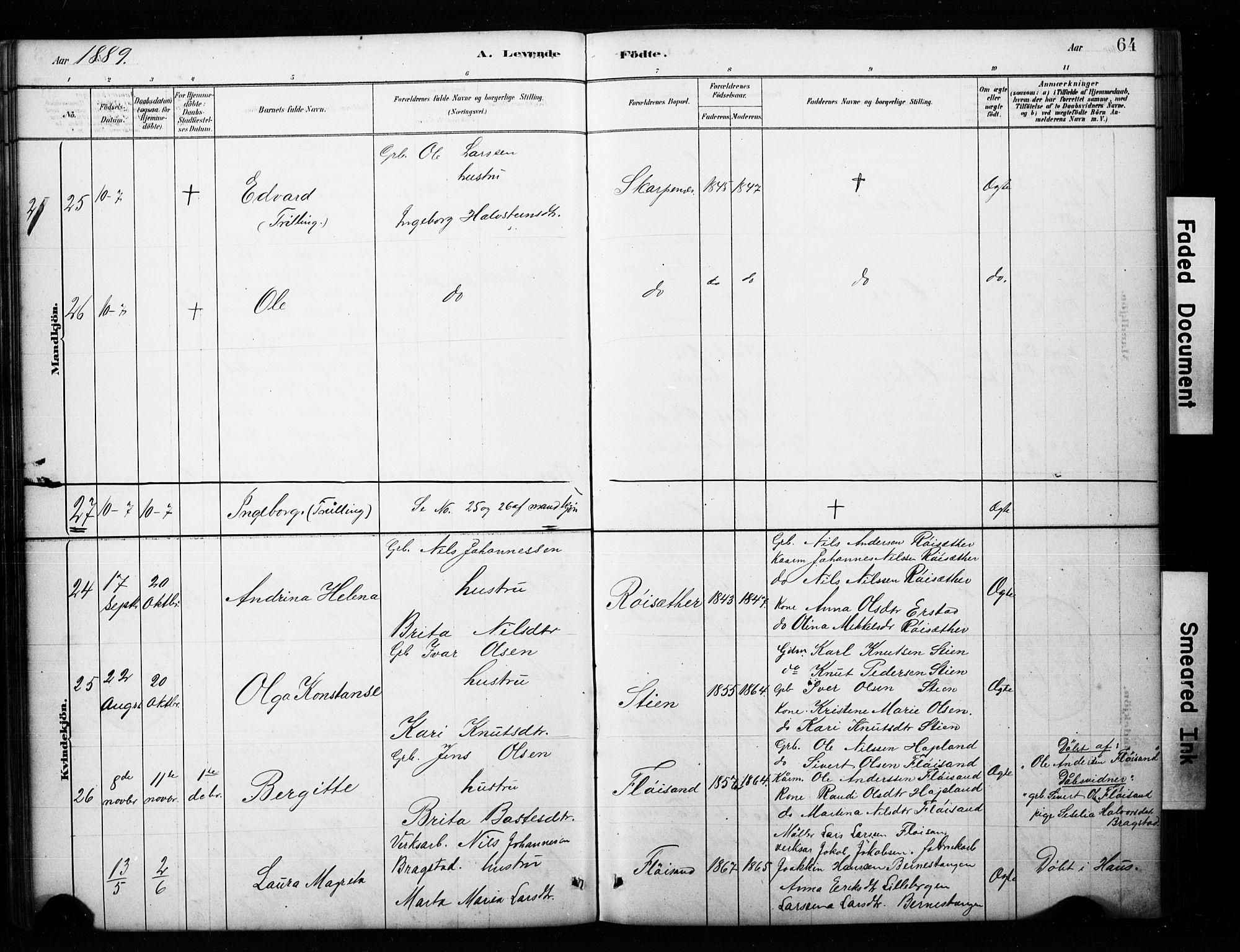 Alversund Sokneprestembete, AV/SAB-A-73901/H/Ha/Hab: Parish register (copy) no. C 3, 1881-1894, p. 64