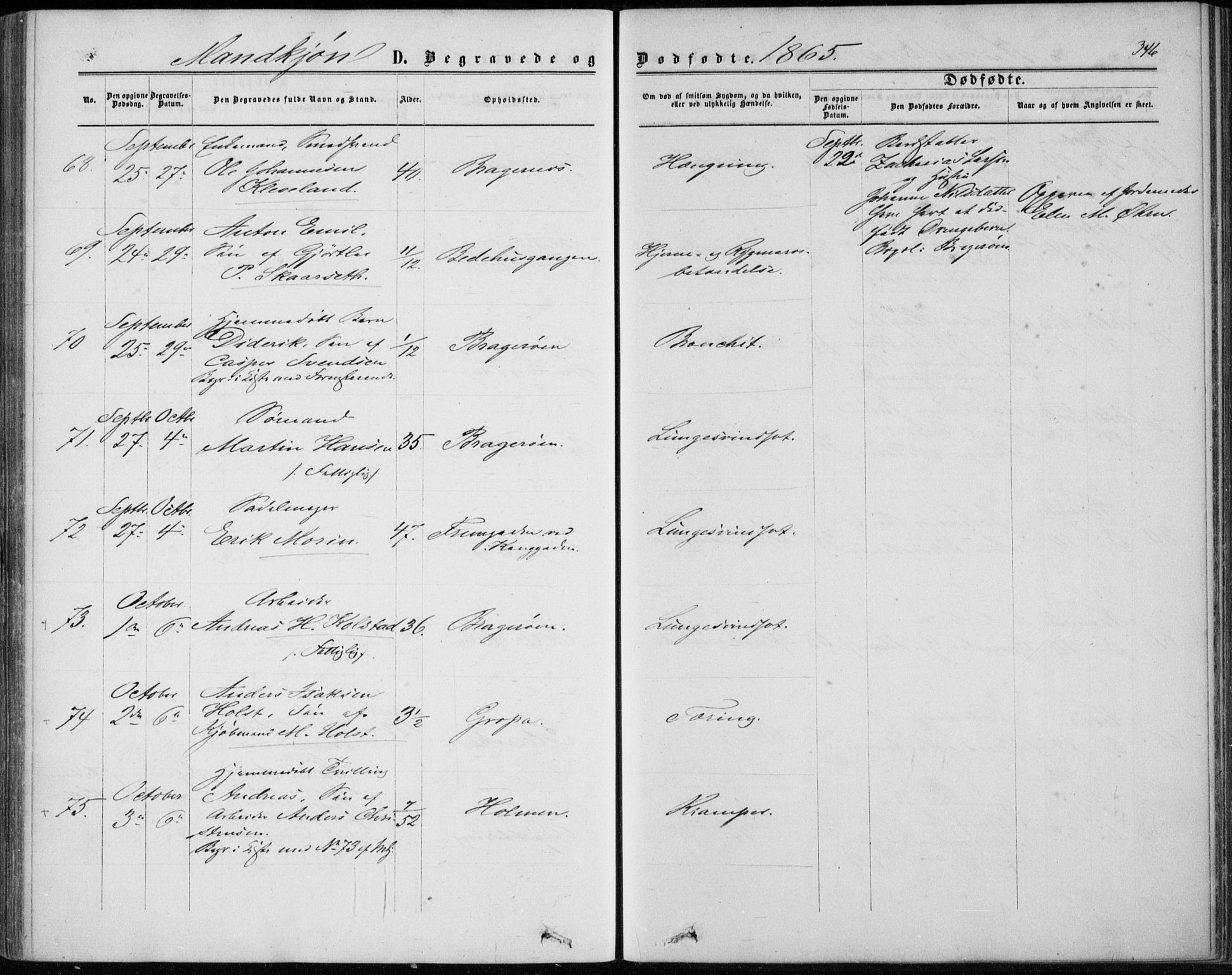 Bragernes kirkebøker, SAKO/A-6/F/Fb/L0003: Parish register (official) no. II 3, 1860-1868, p. 346