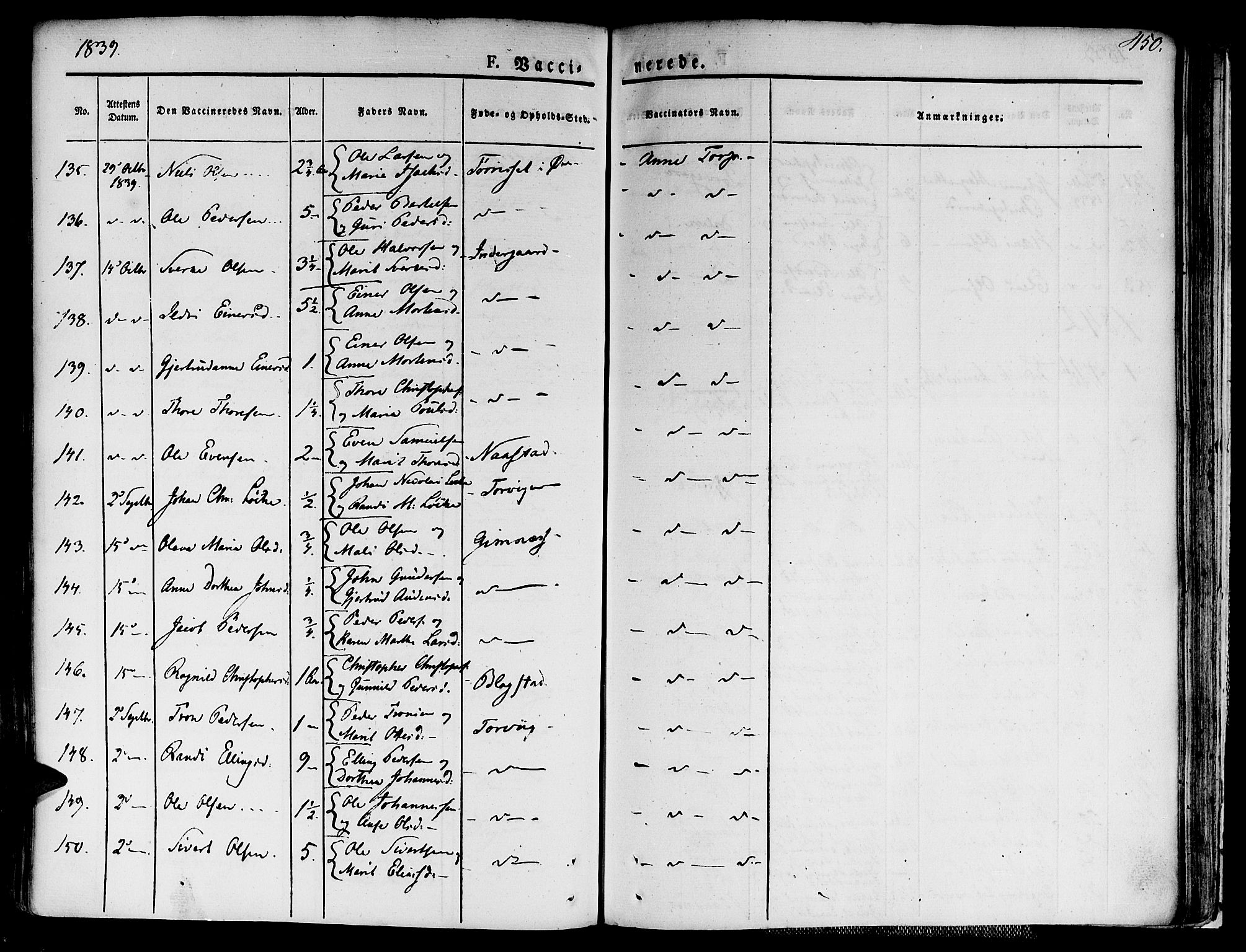 Ministerialprotokoller, klokkerbøker og fødselsregistre - Møre og Romsdal, AV/SAT-A-1454/586/L0983: Parish register (official) no. 586A09, 1829-1843, p. 450