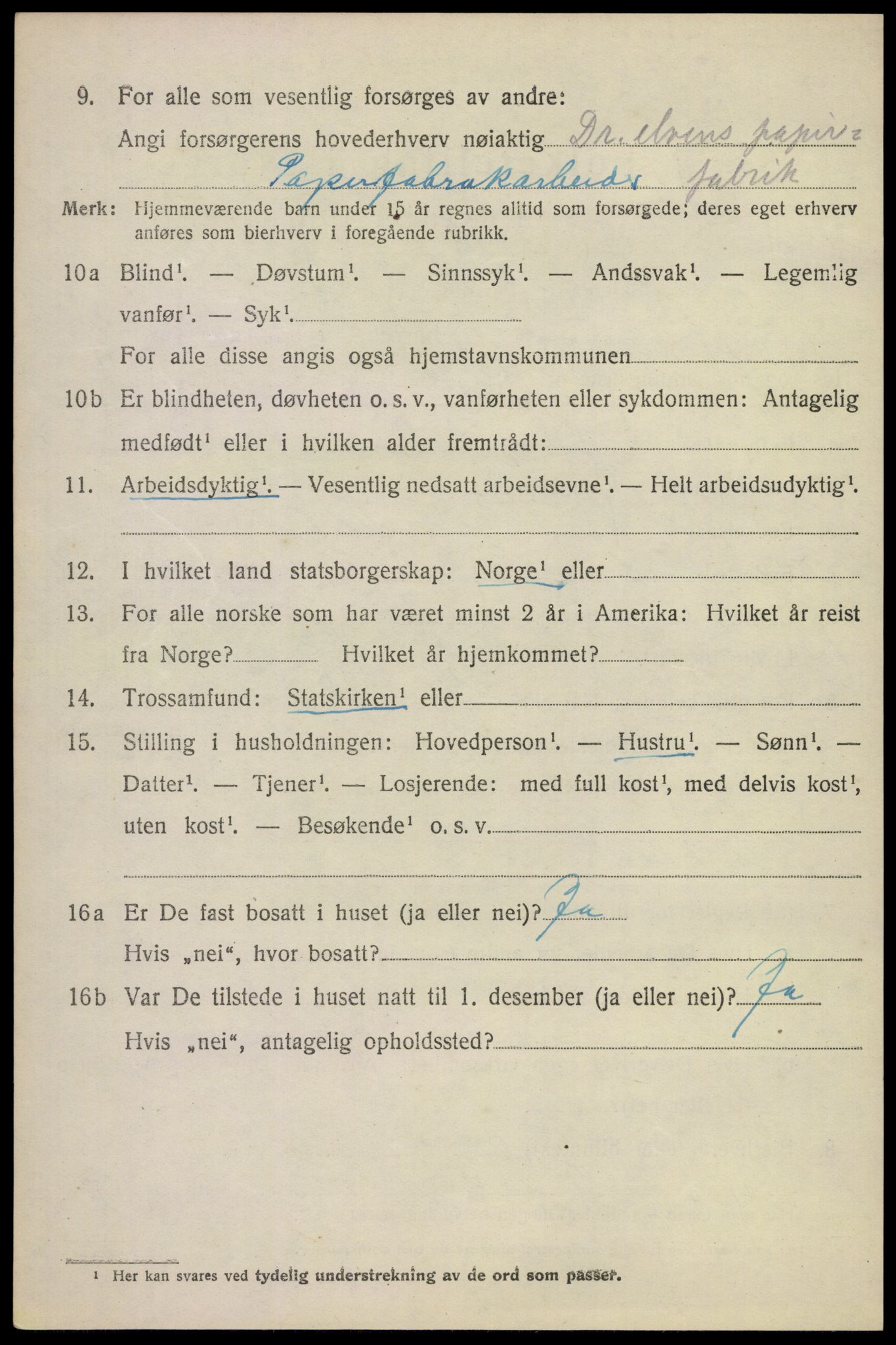 SAKO, 1920 census for Modum, 1920, p. 5938