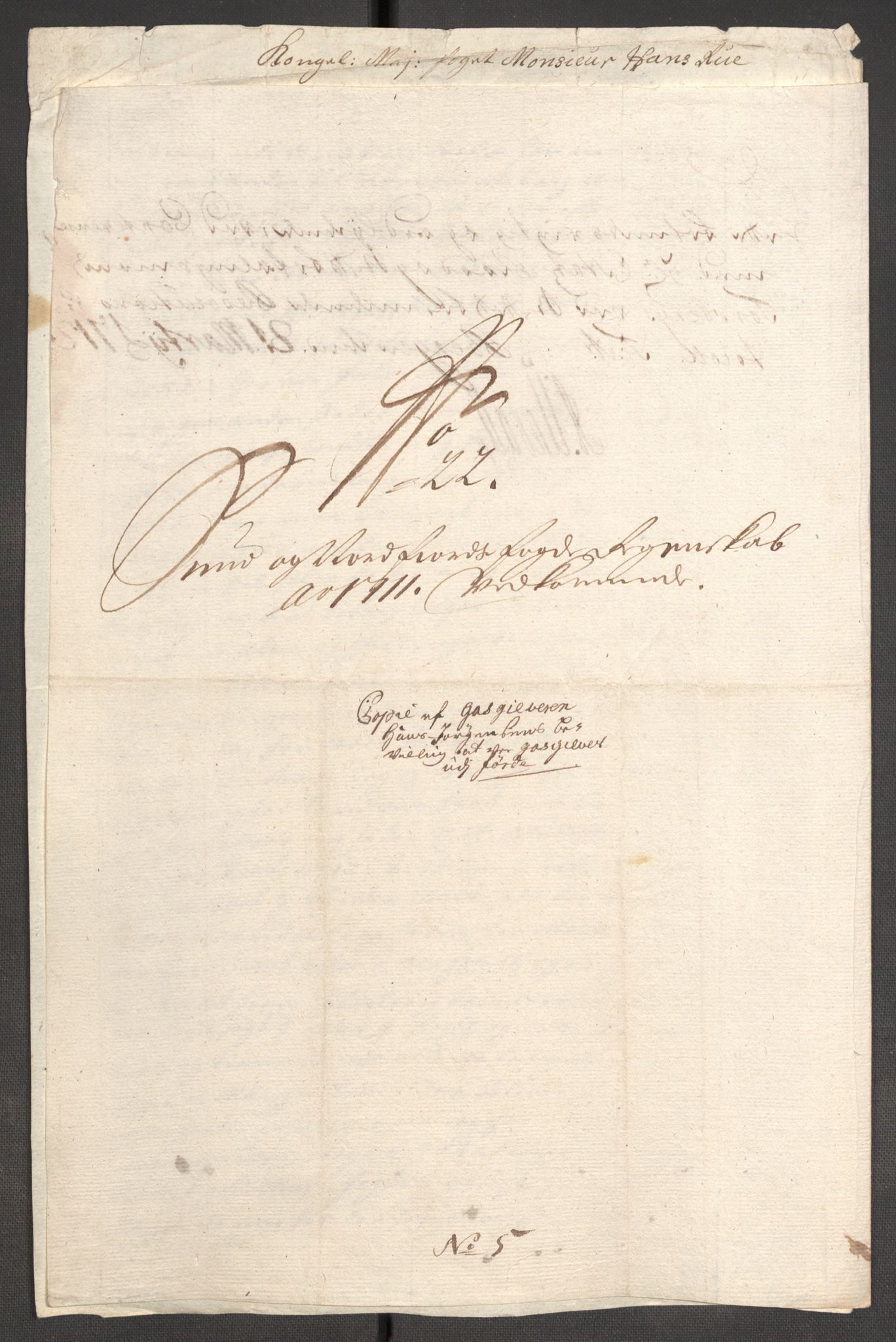 Rentekammeret inntil 1814, Reviderte regnskaper, Fogderegnskap, AV/RA-EA-4092/R53/L3434: Fogderegnskap Sunn- og Nordfjord, 1711, p. 25